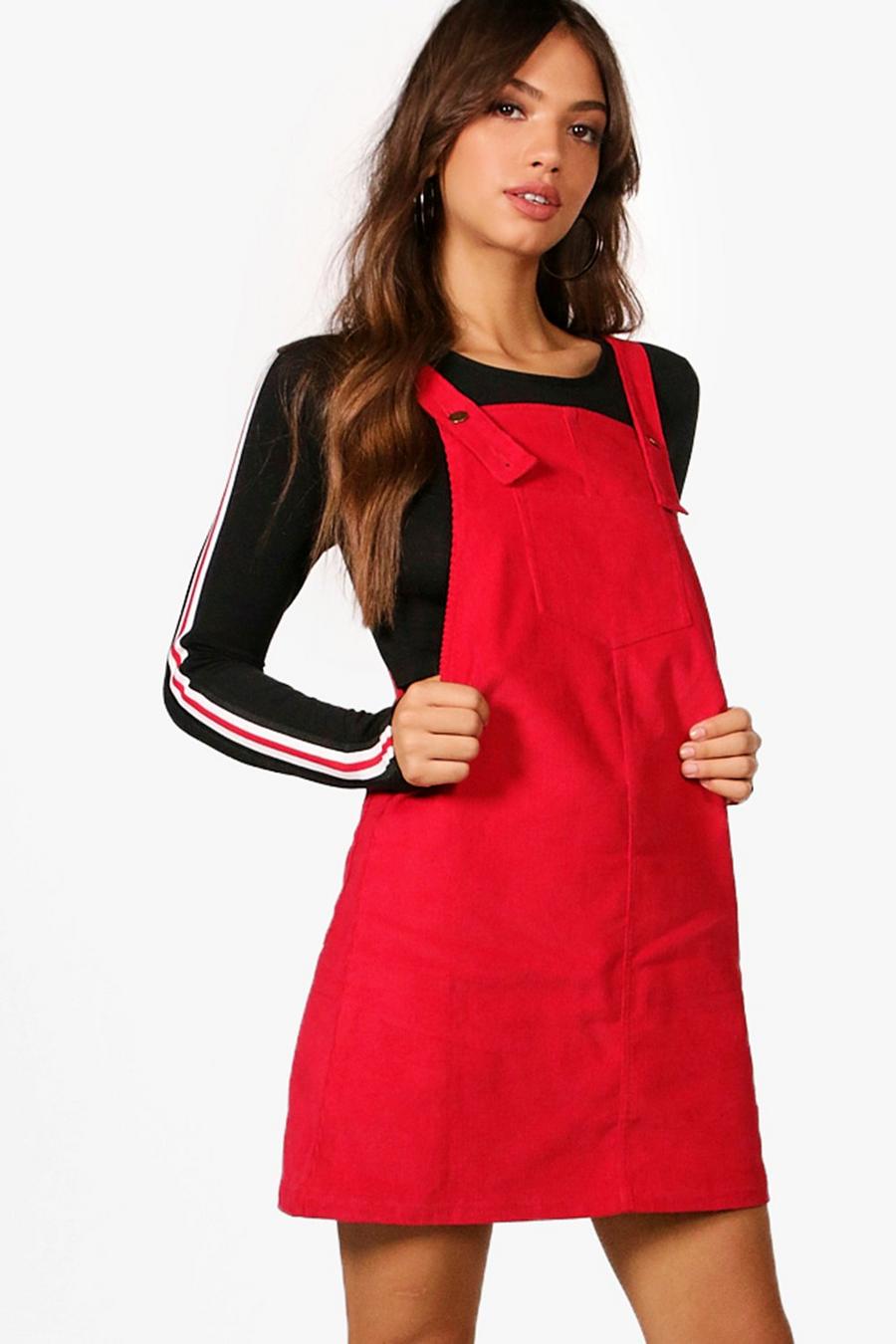 Penny Pocket Front Cord Pinafore Dress image number 1