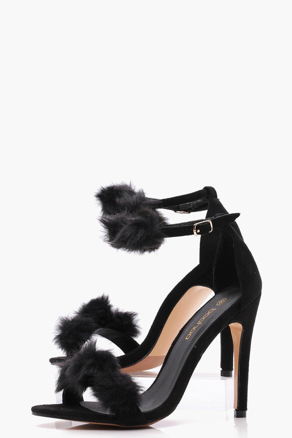 Black pom outlet pom heels