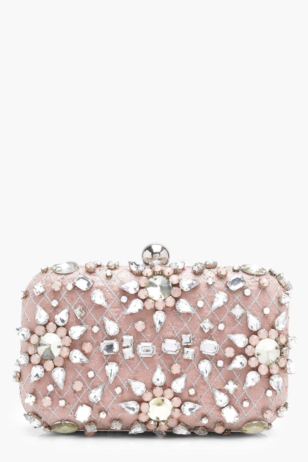 blush pink evening bag