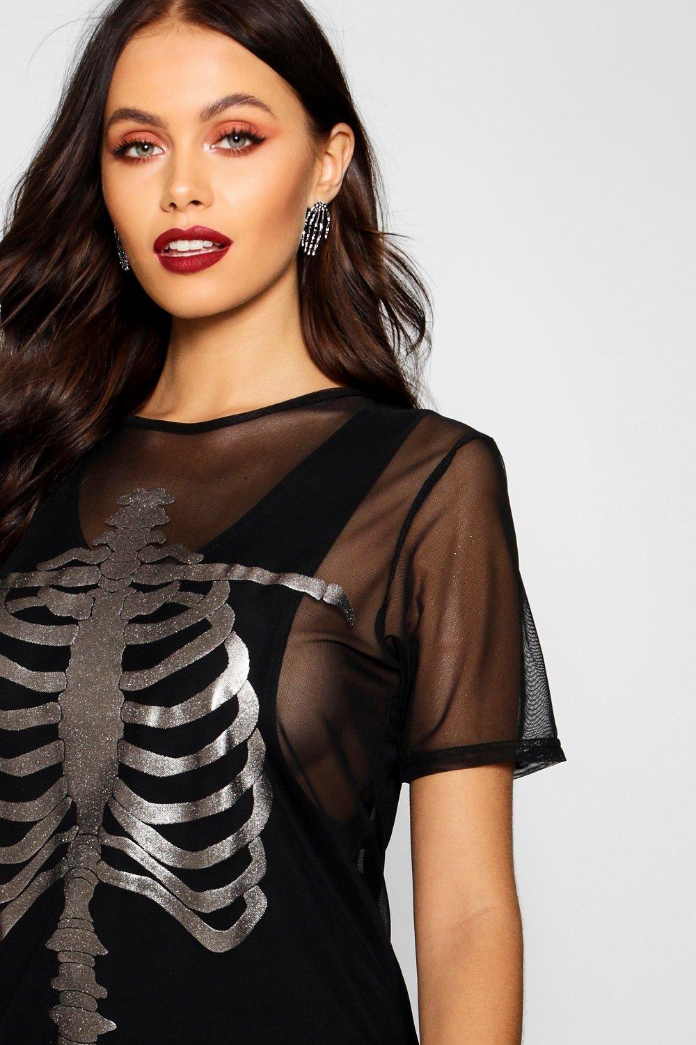 Mesh skeleton clearance dress