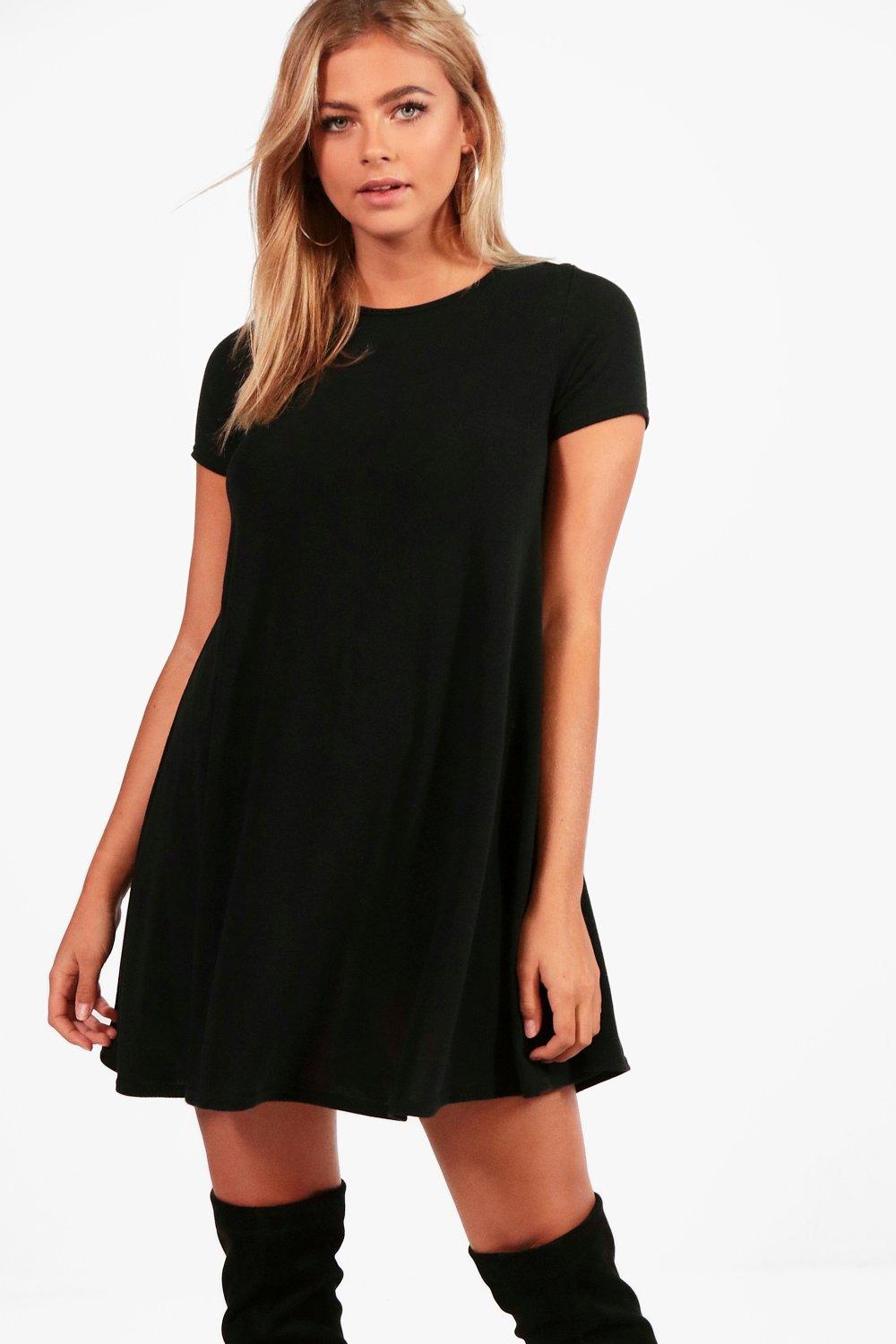 boohoo knitted swing dress