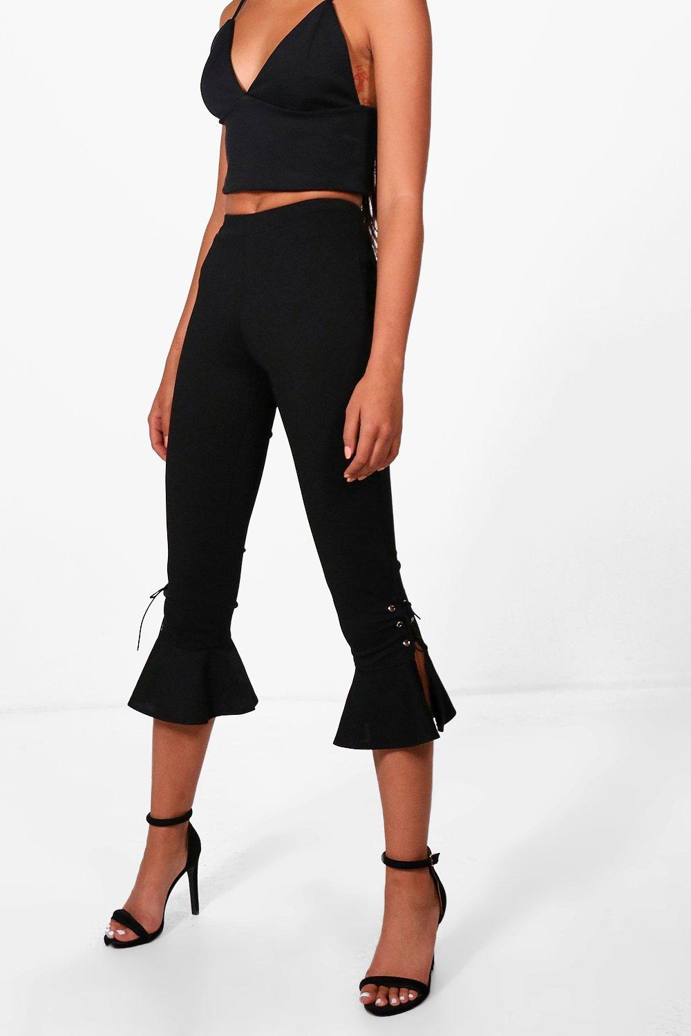 Boohoo on sale lace trousers