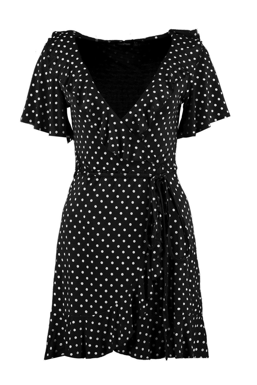 polka dot print dress