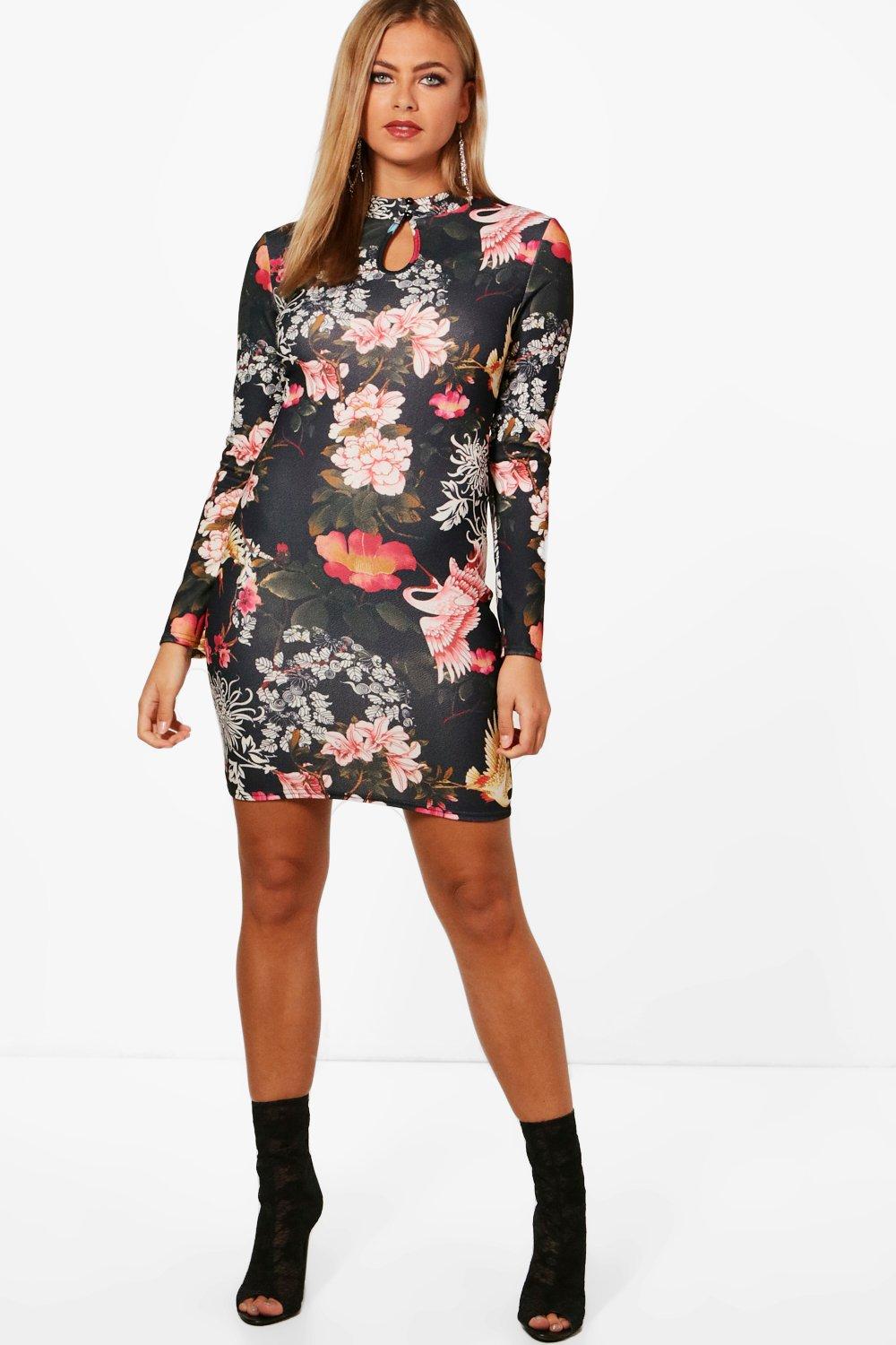boohoo oriental dress