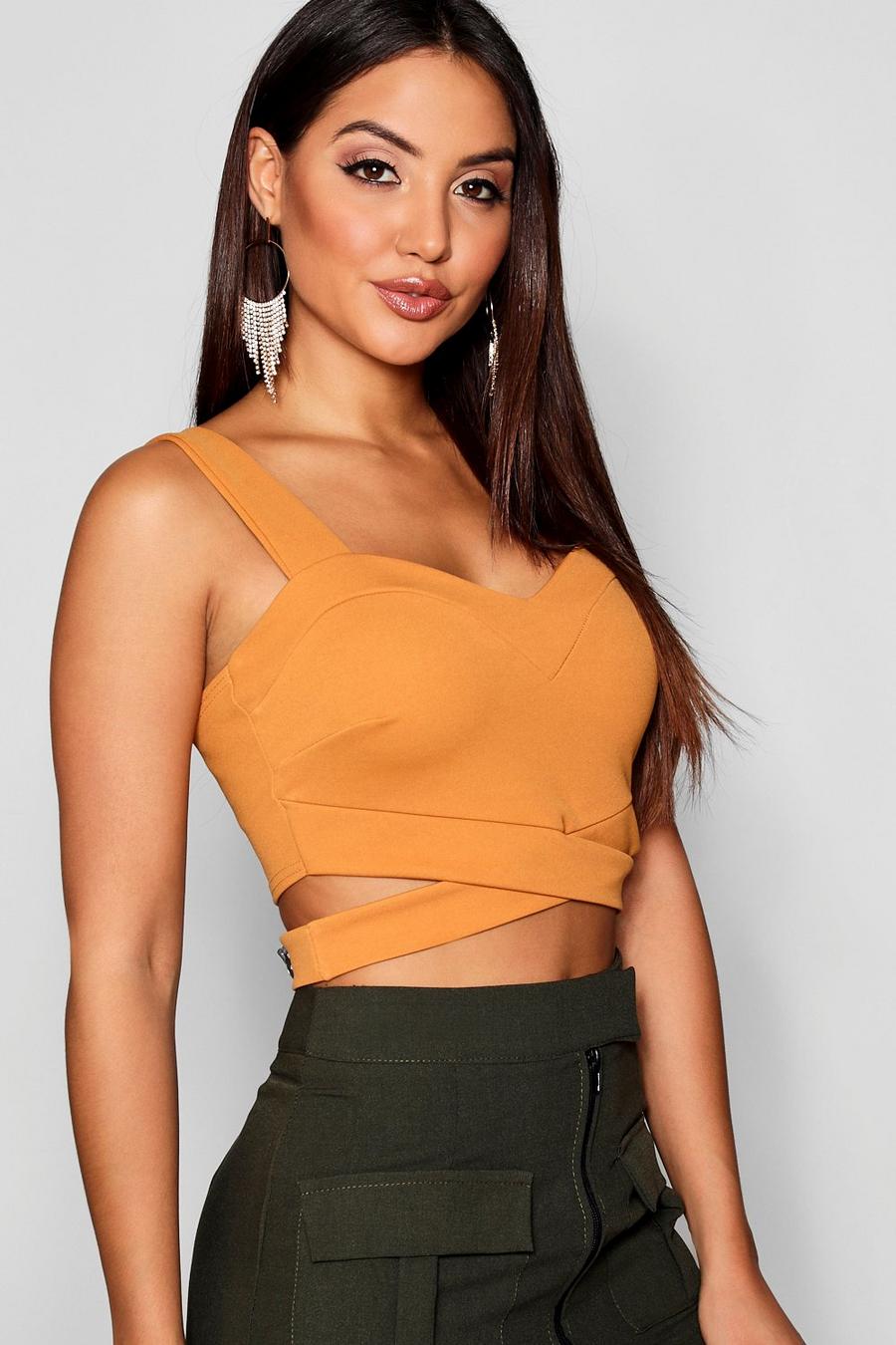 Bralette mit Cut-outs, Mustard image number 1