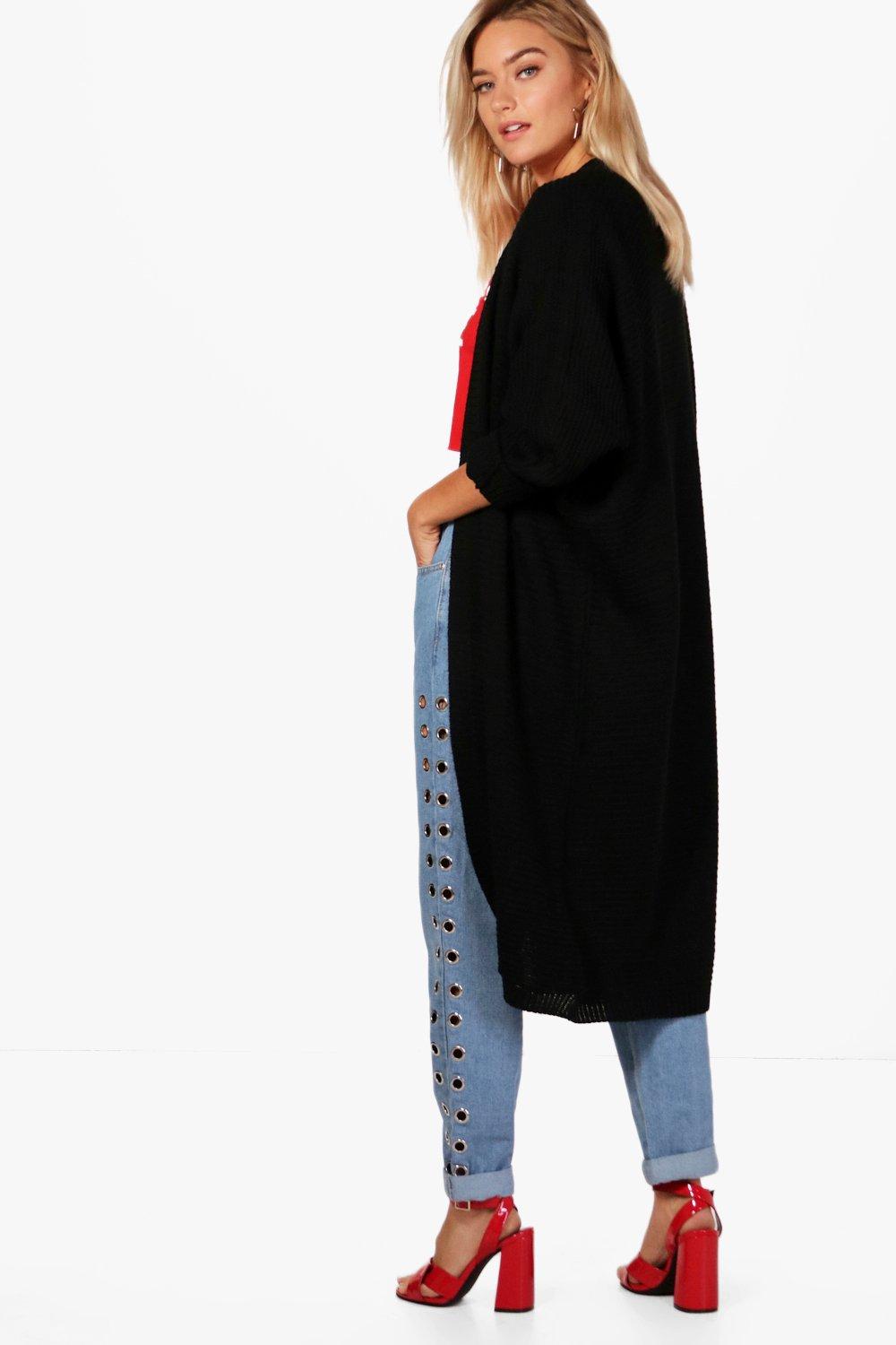 Women s Maxi Oversized Batwing Cardigan Boohoo UK