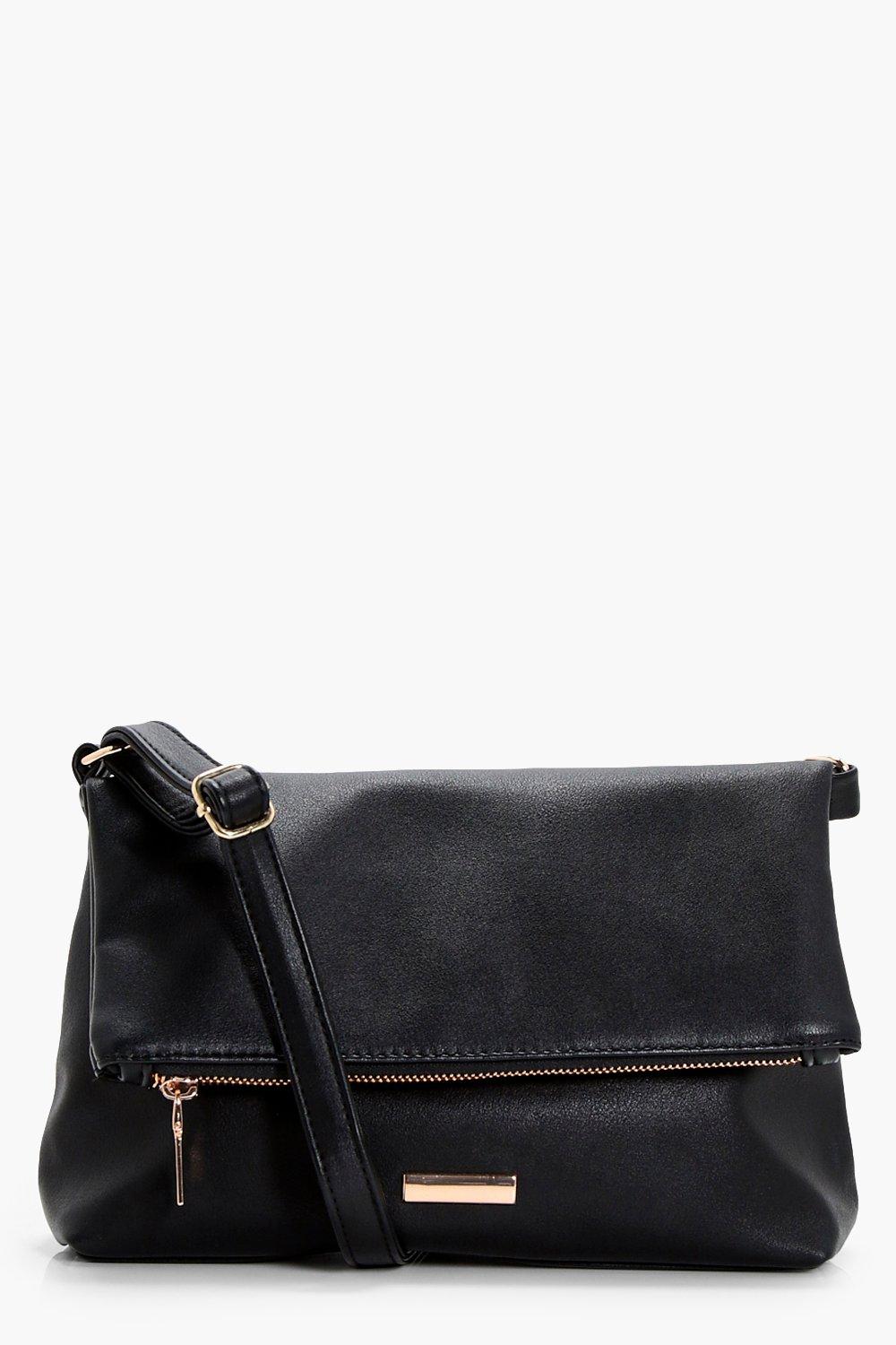 Fold over zipper crossbody bag new arrivals