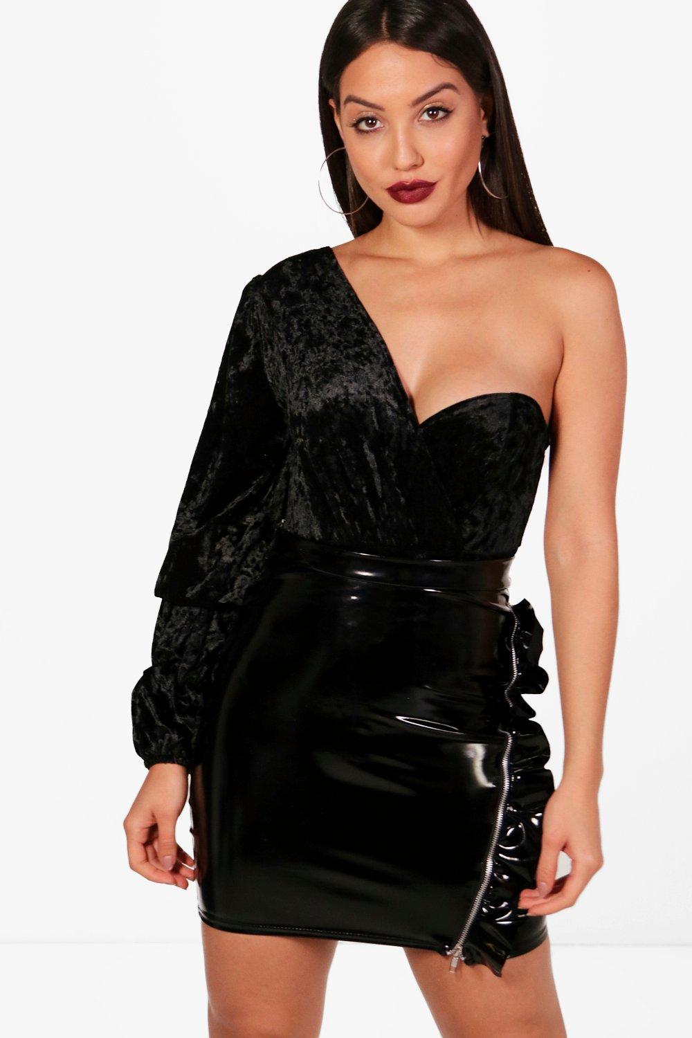 formal black bodysuit