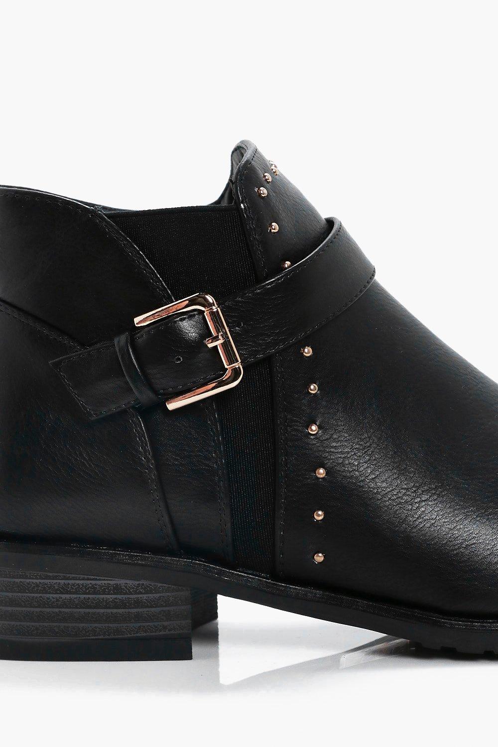 Georgina Pin Stud Ankle Chelsea Boots