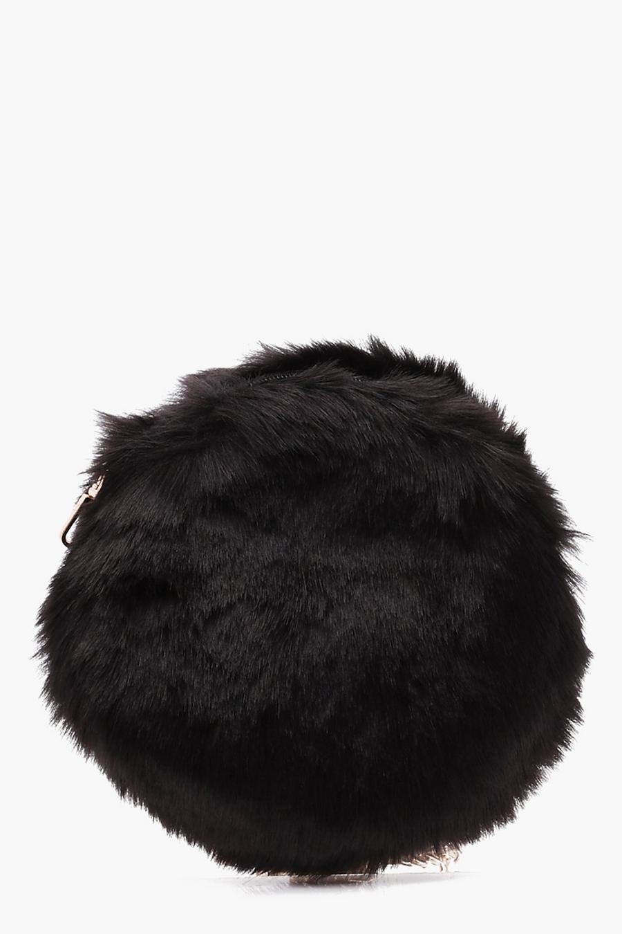 Bec Round Faux Fur Cross Body Bag image number 1