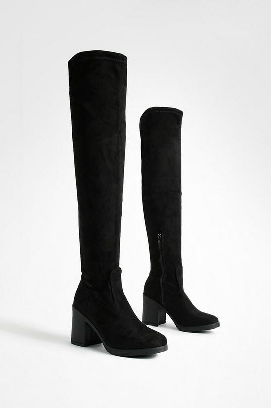 Chunky Over The Knee High Boots