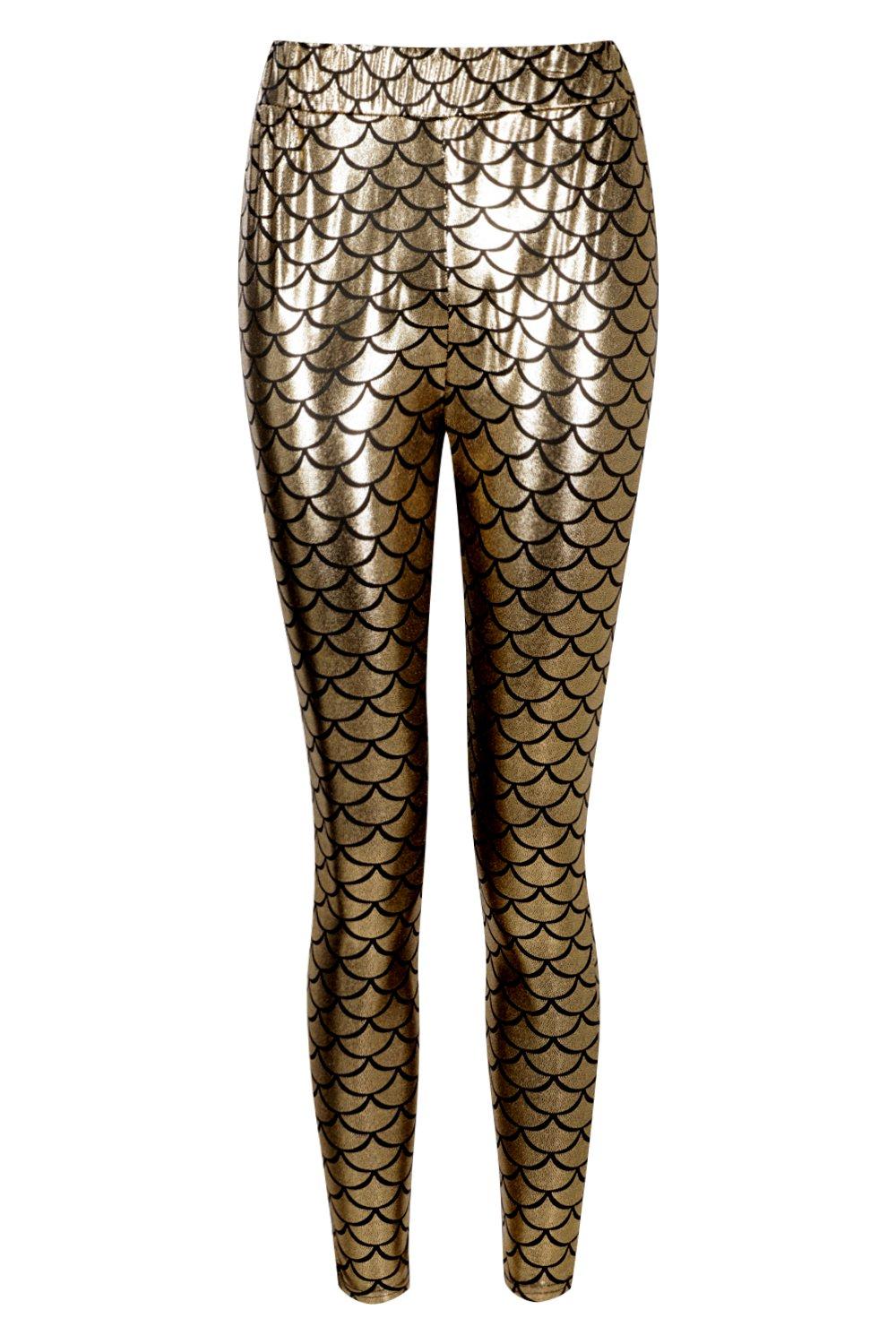 Metallic Mermaid Leggings boohoo