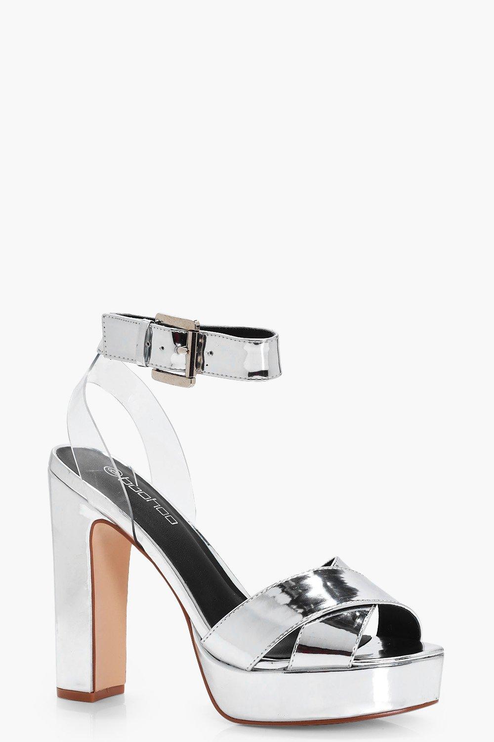 boohoo perspex heels