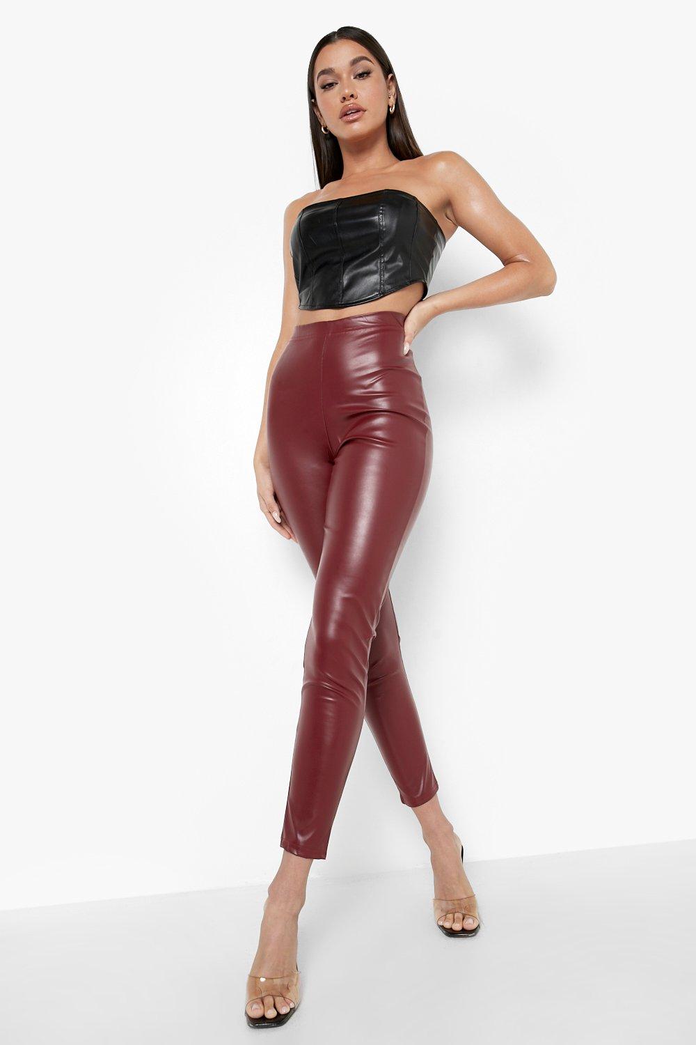 Vinyl leggings clearance missguided