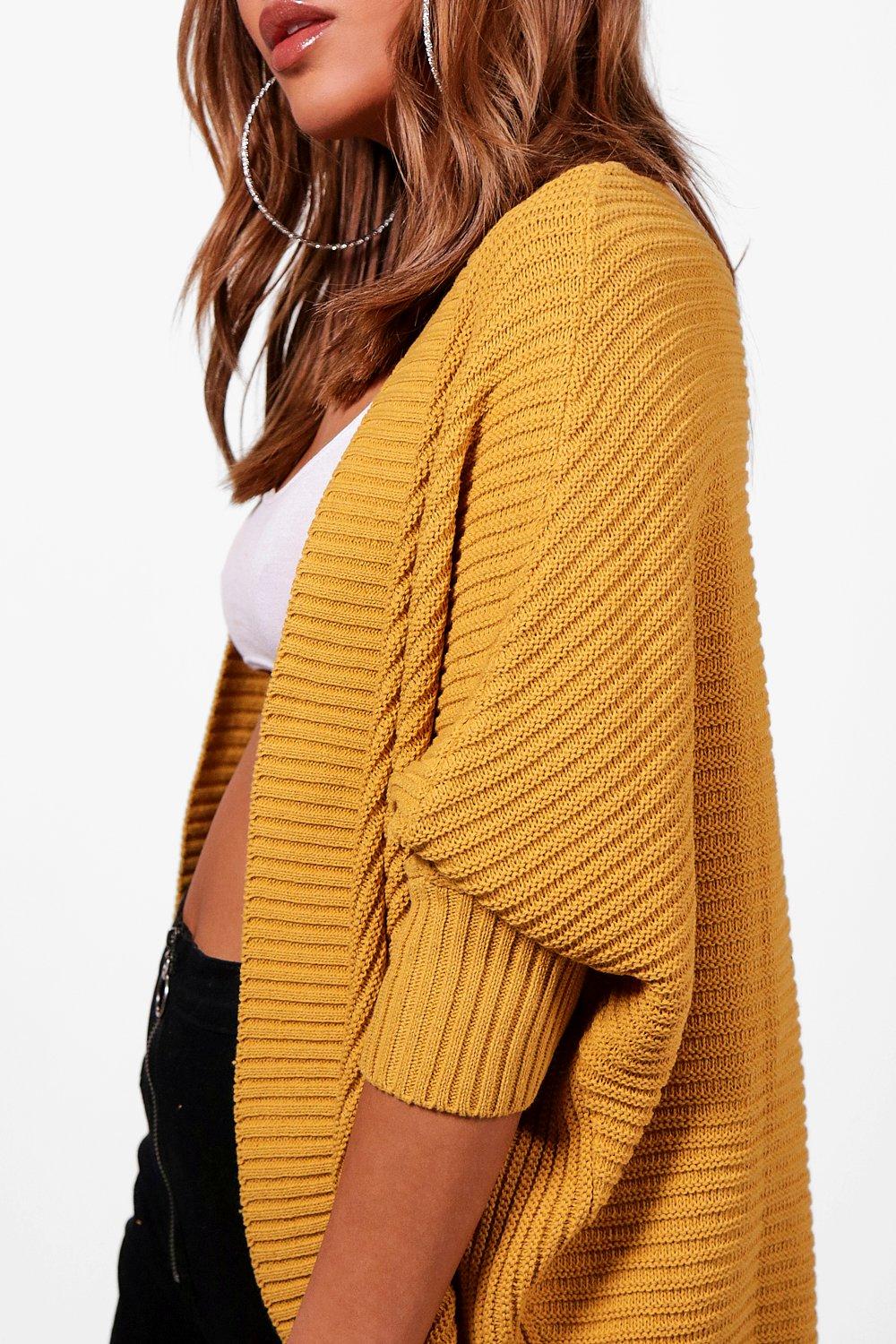 Boohoo mustard outlet cardigan