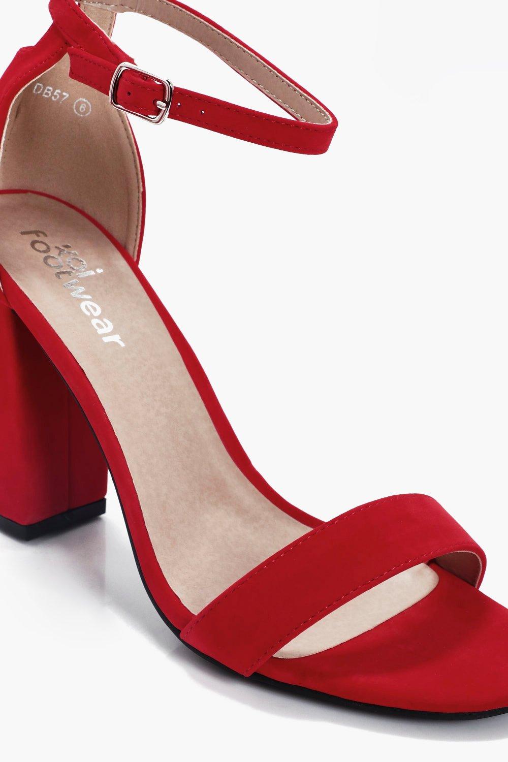 Boohoo best sale red heels