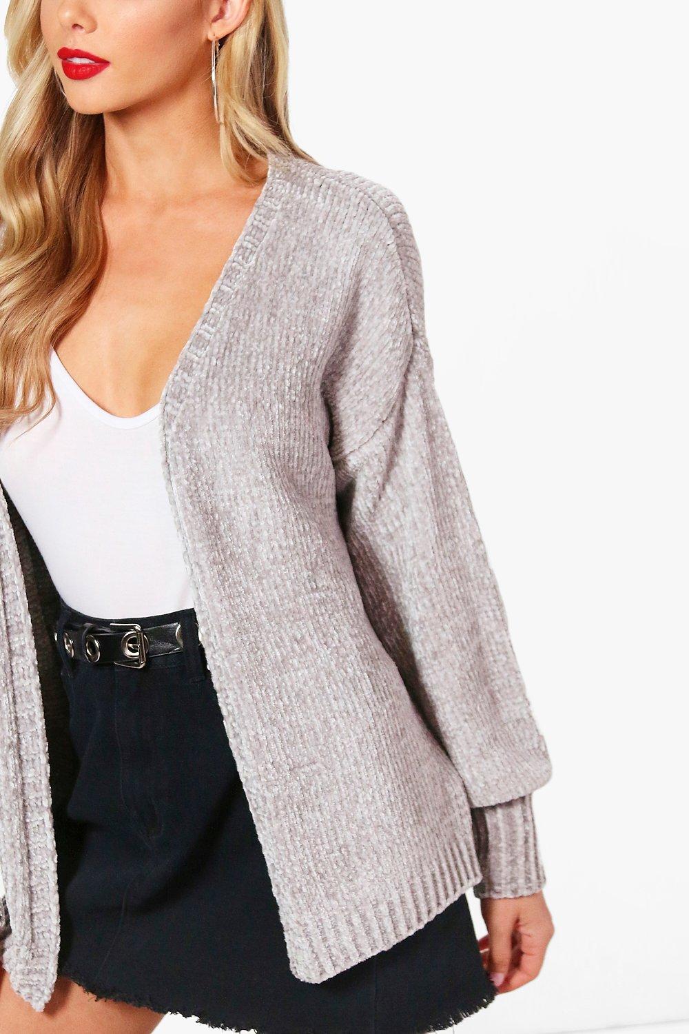 Chenille slouchy cardigan hotsell