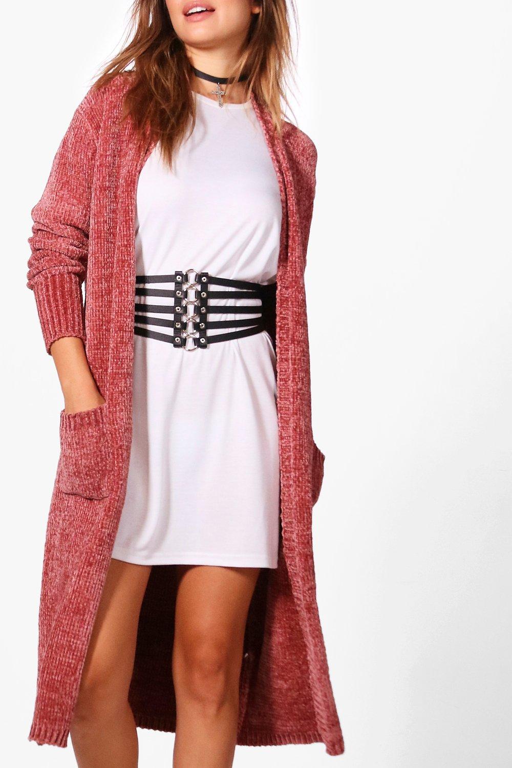 Boohoo deals chenille cardigan