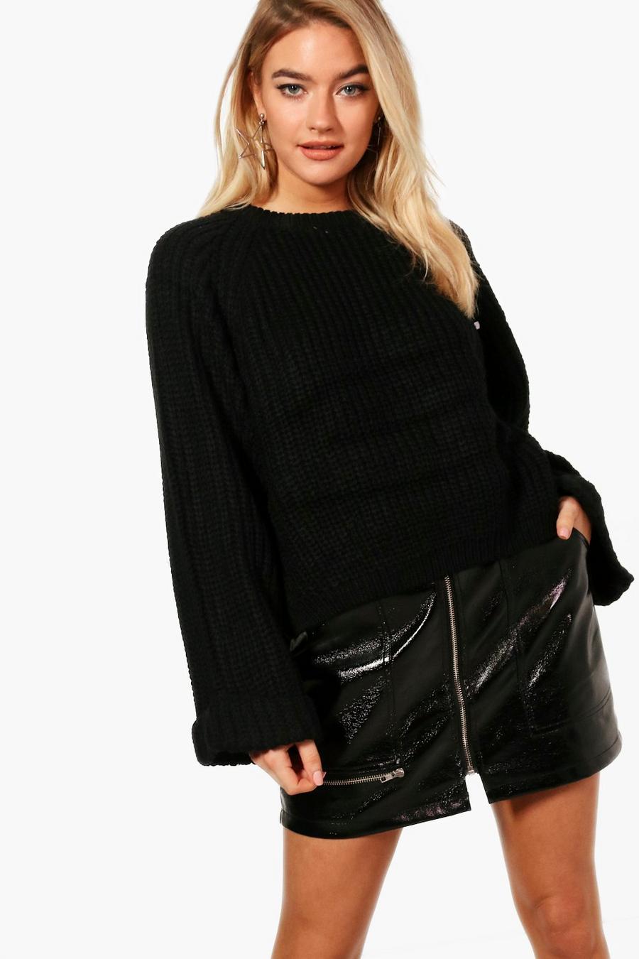 Crop Oversized Sweater image number 1