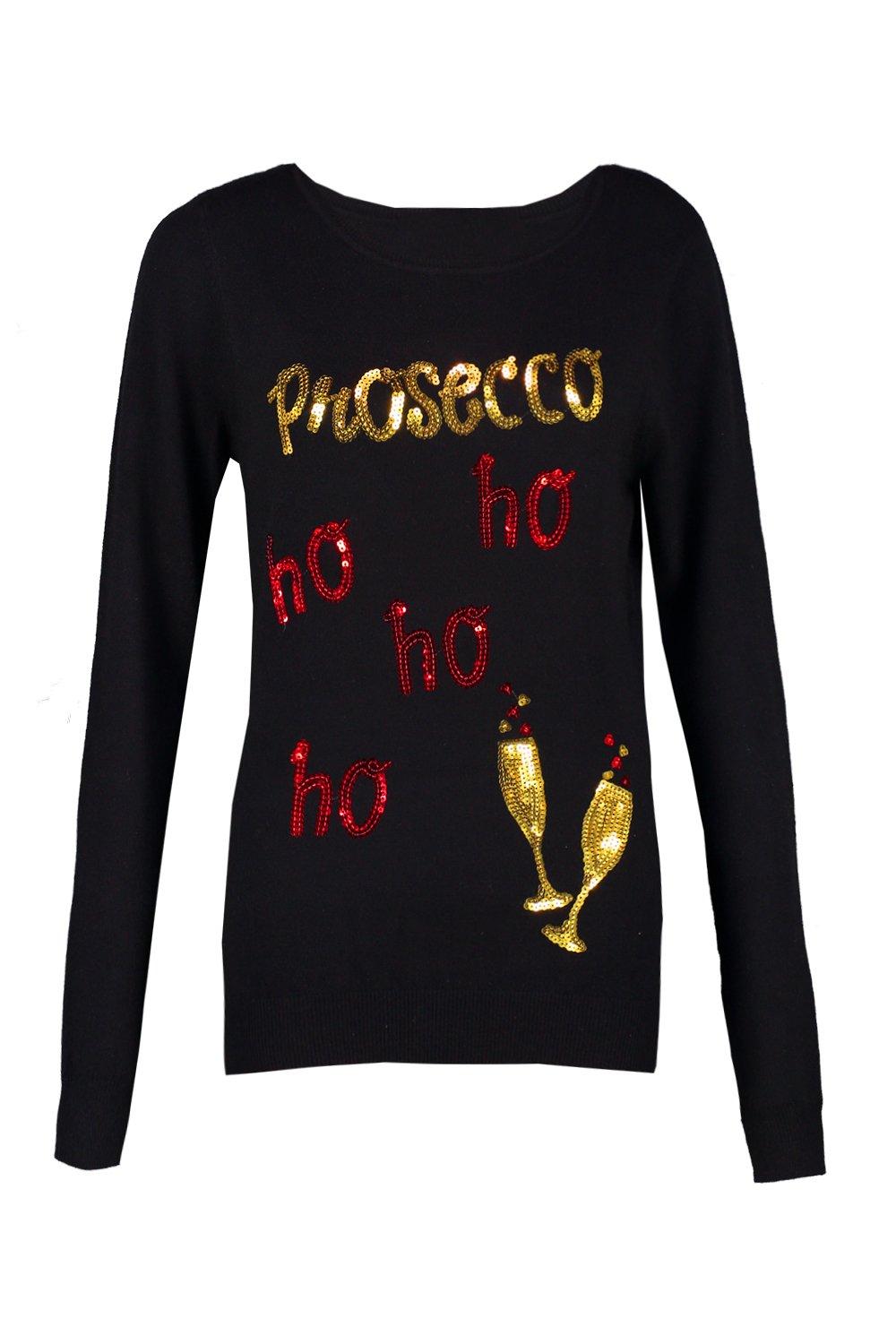 Prosecco ho ho ho christmas jumper best sale