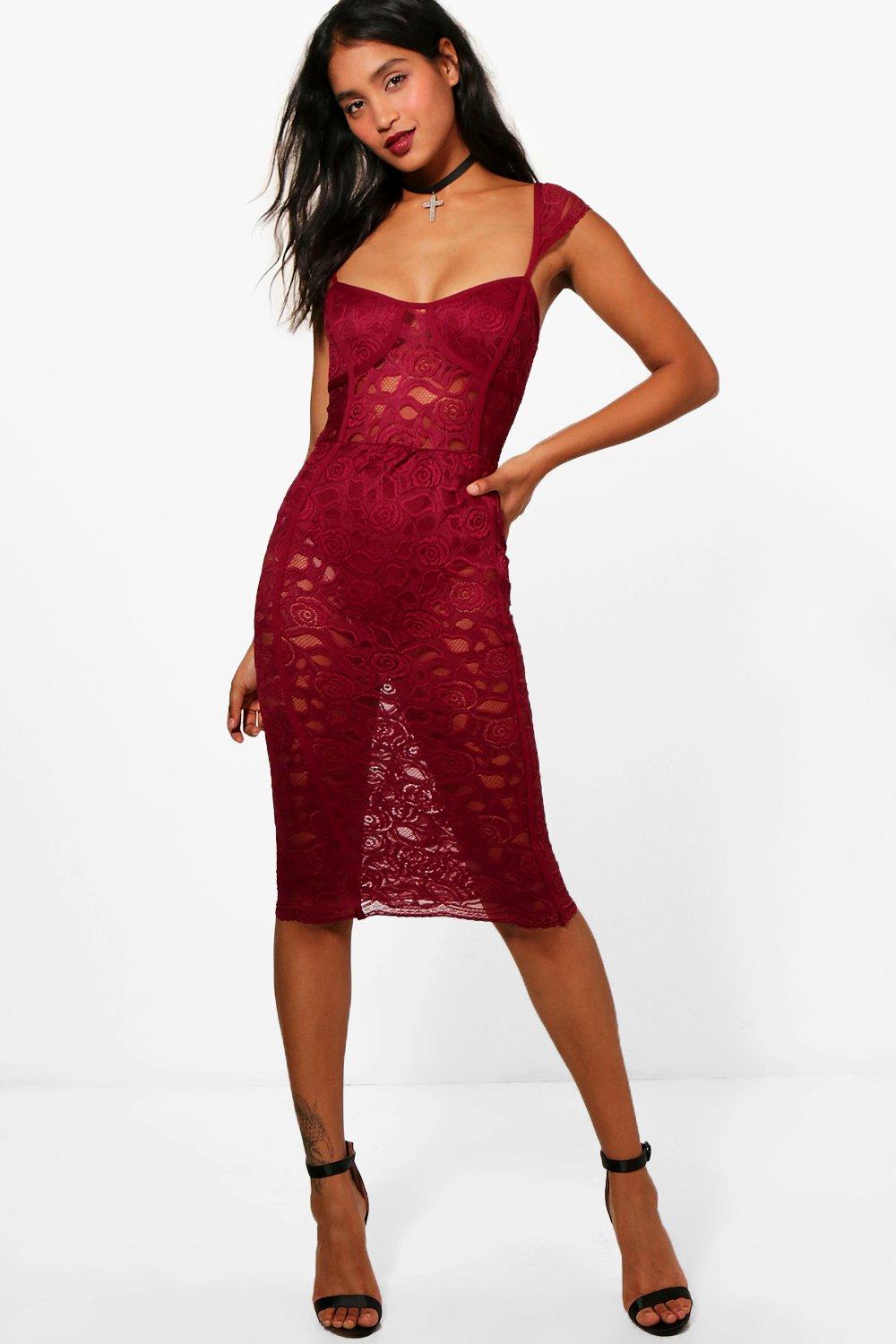 boohoo corset dress