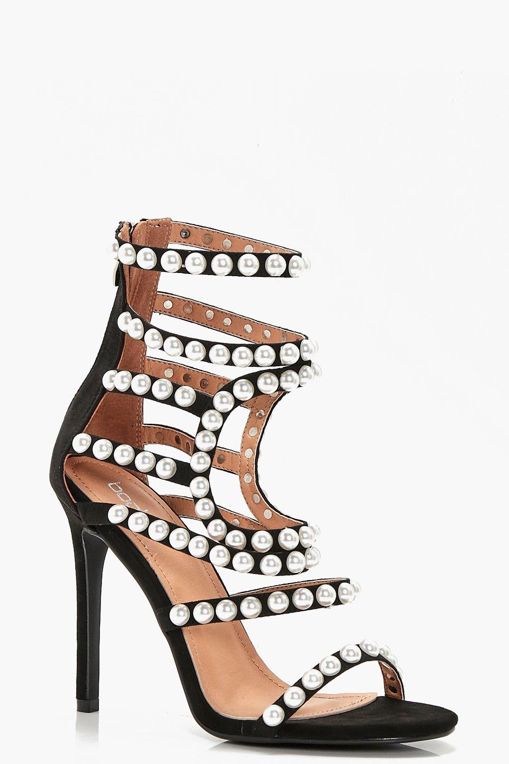 embellished gladiator heels