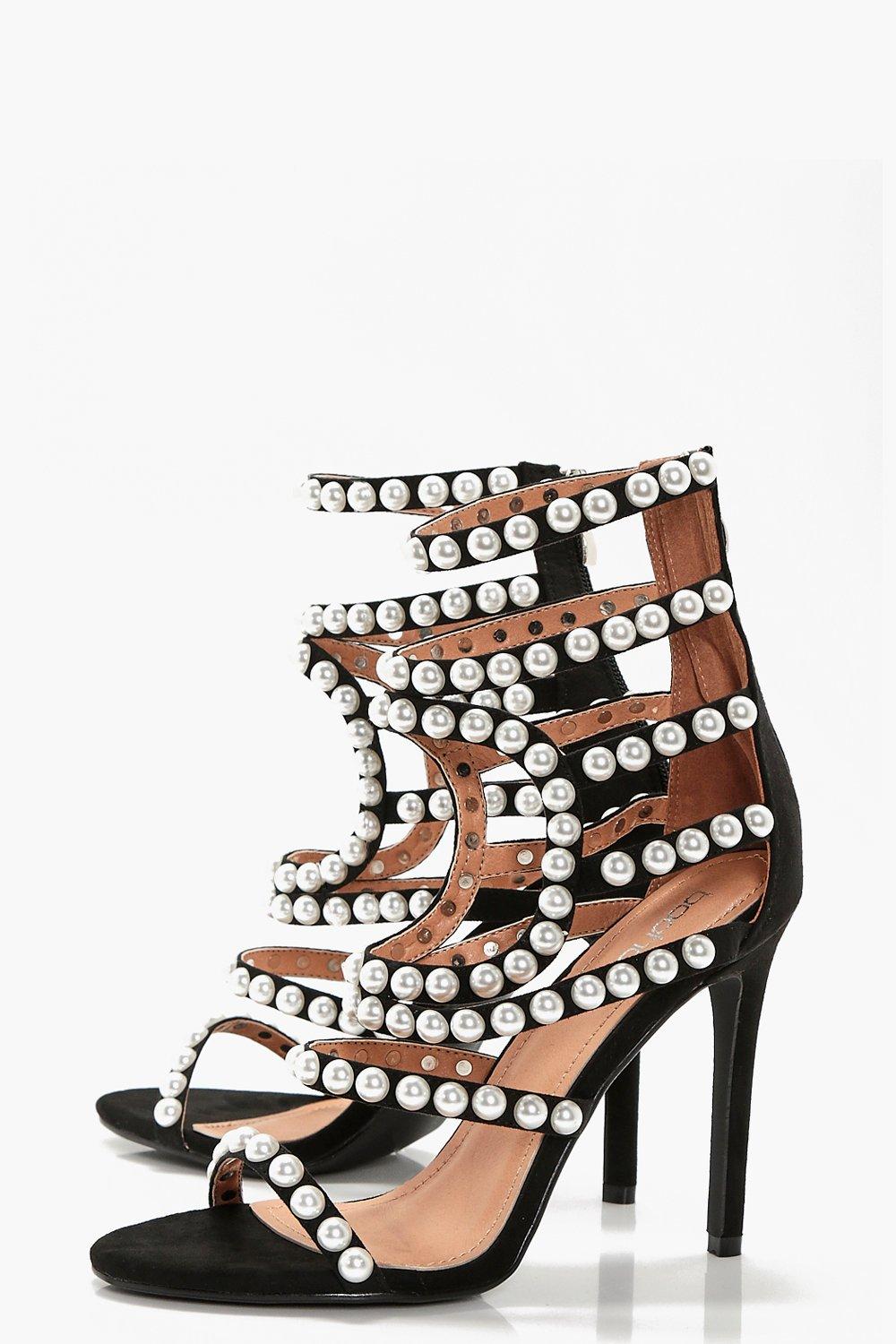 Embellished deals gladiator heels