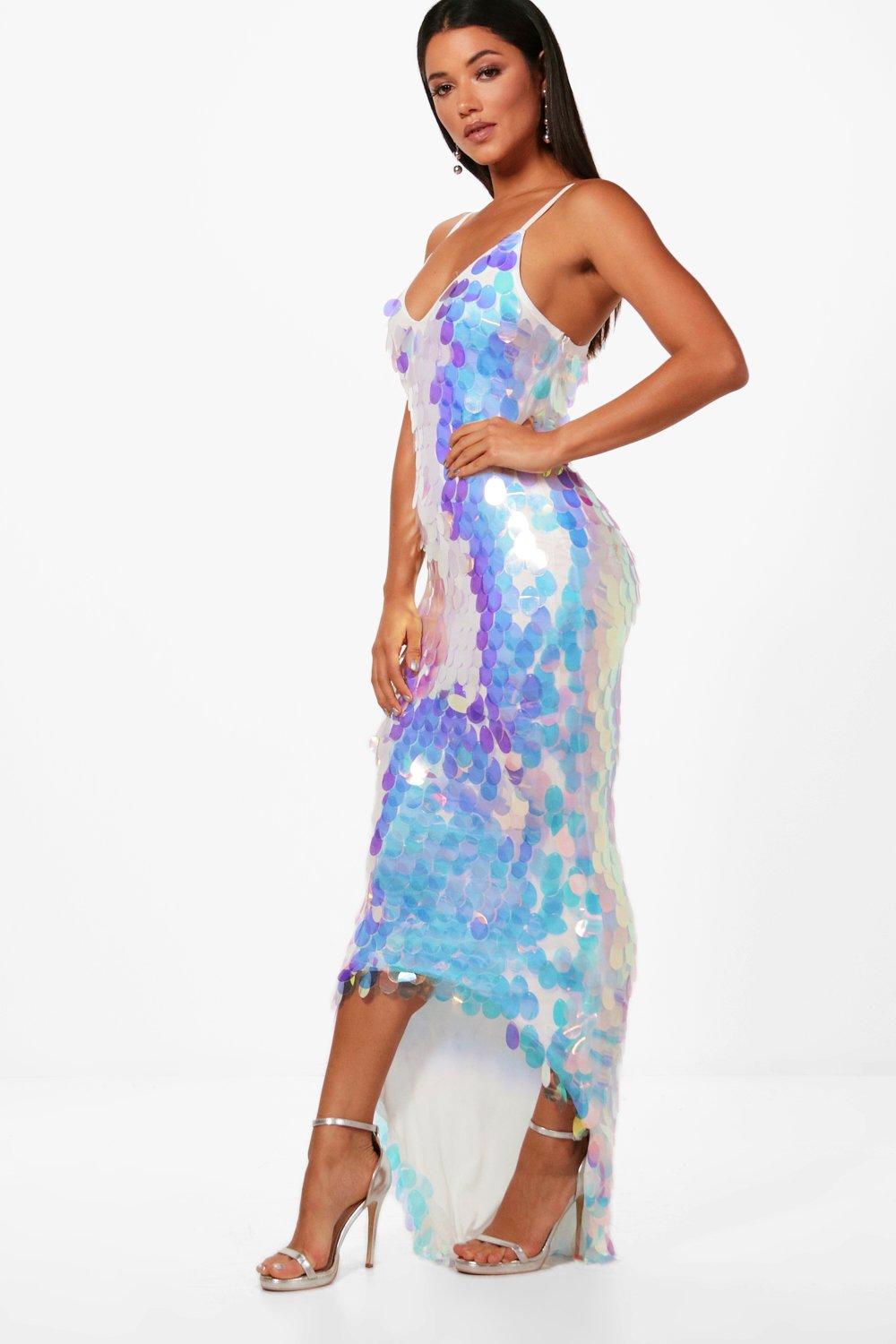 iridescent maxi skirt