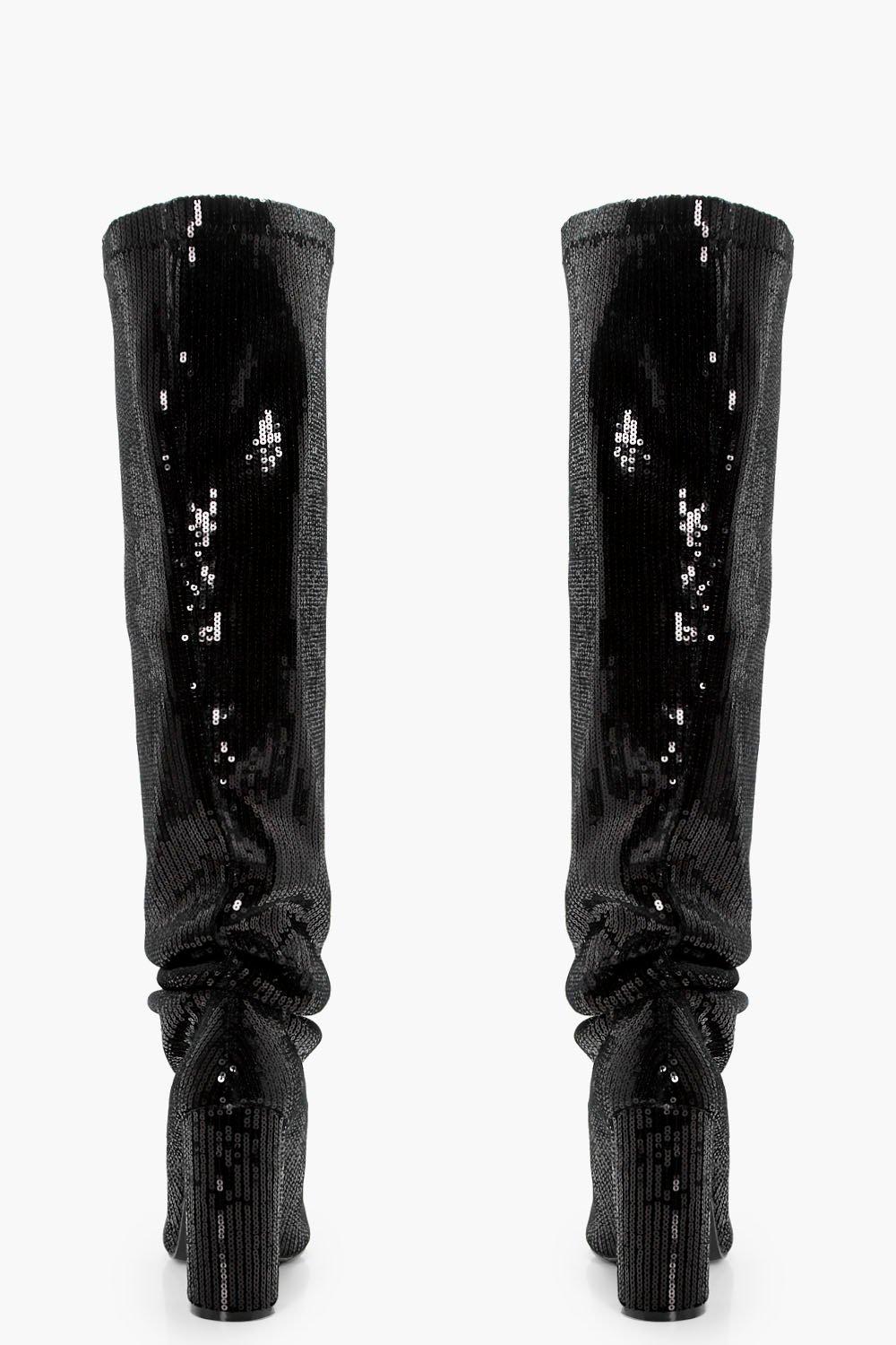 Slouchy sale sequin boots