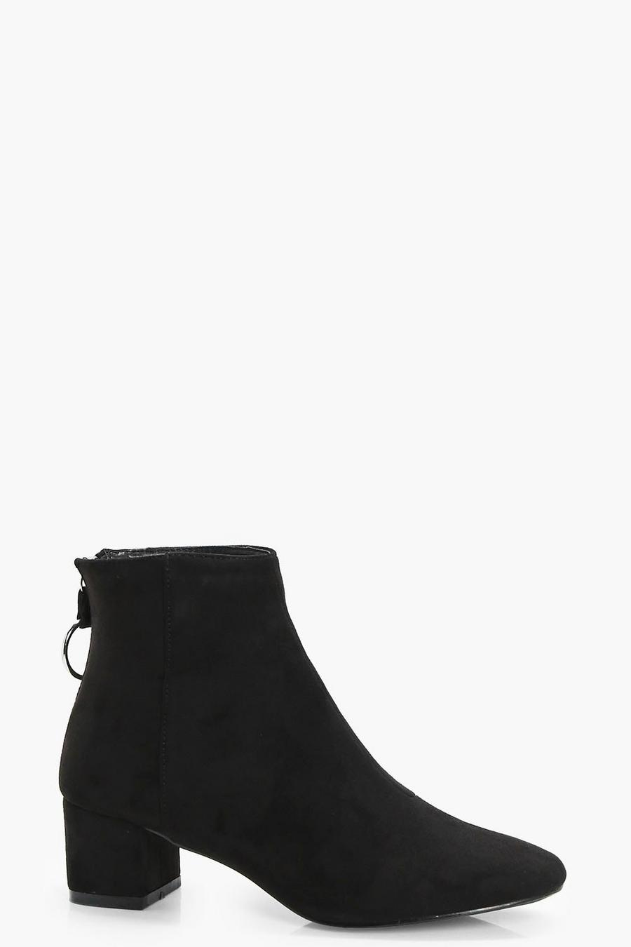 Black O Ring Pull Chelsea Ankle Boots image number 1