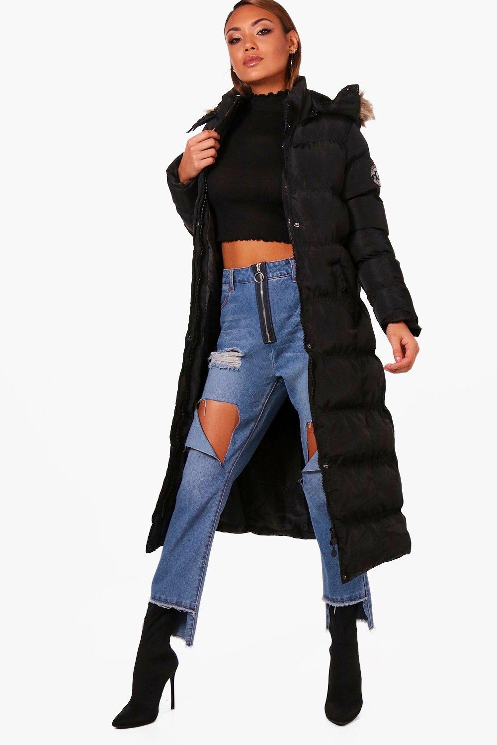 Maxi Quilted Coat | boohoo