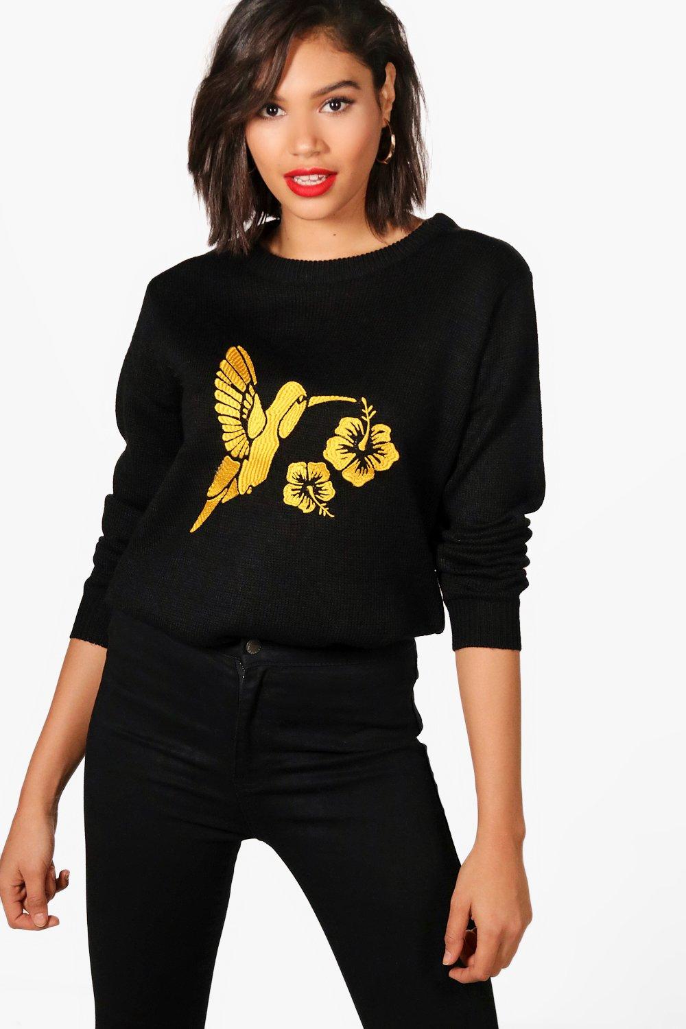 embroidered knitwear