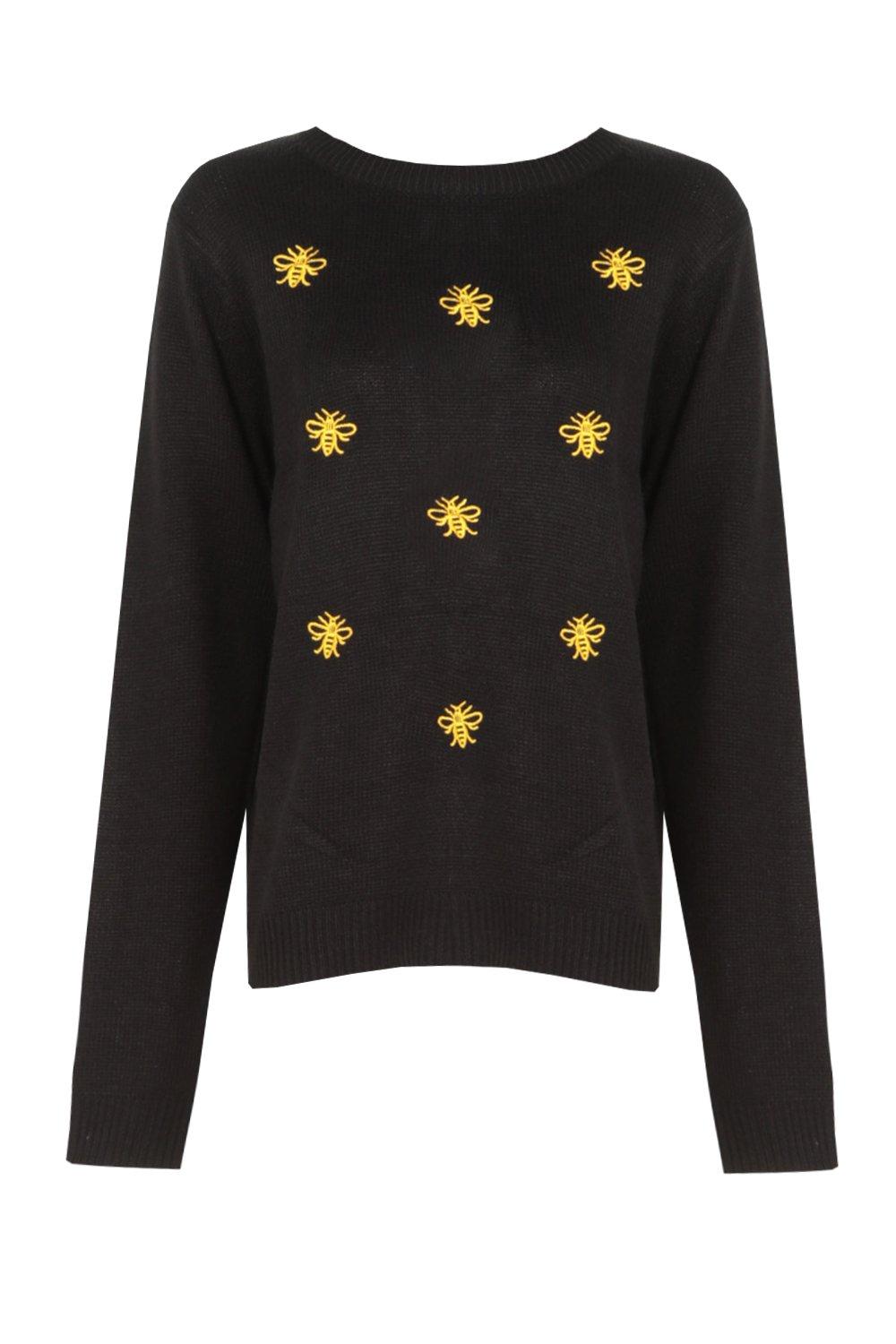 Bee embellished outlet jumper