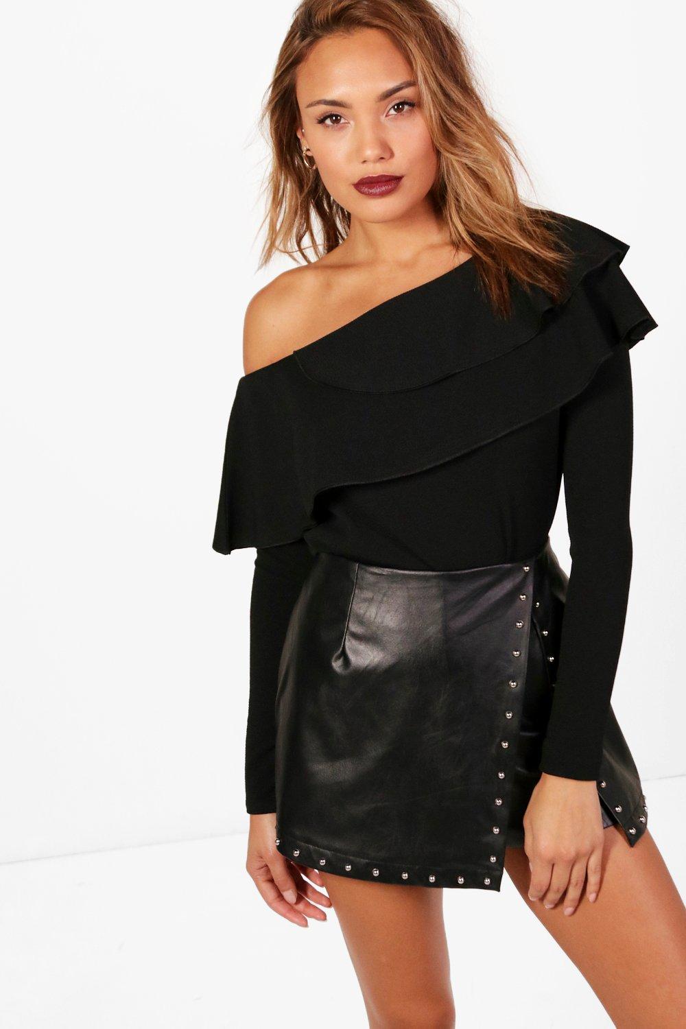 boohoo one shoulder top