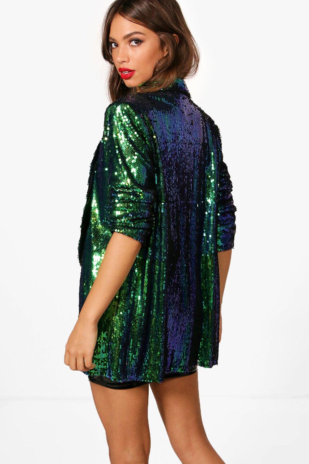 Sequin 2025 jacket boohoo