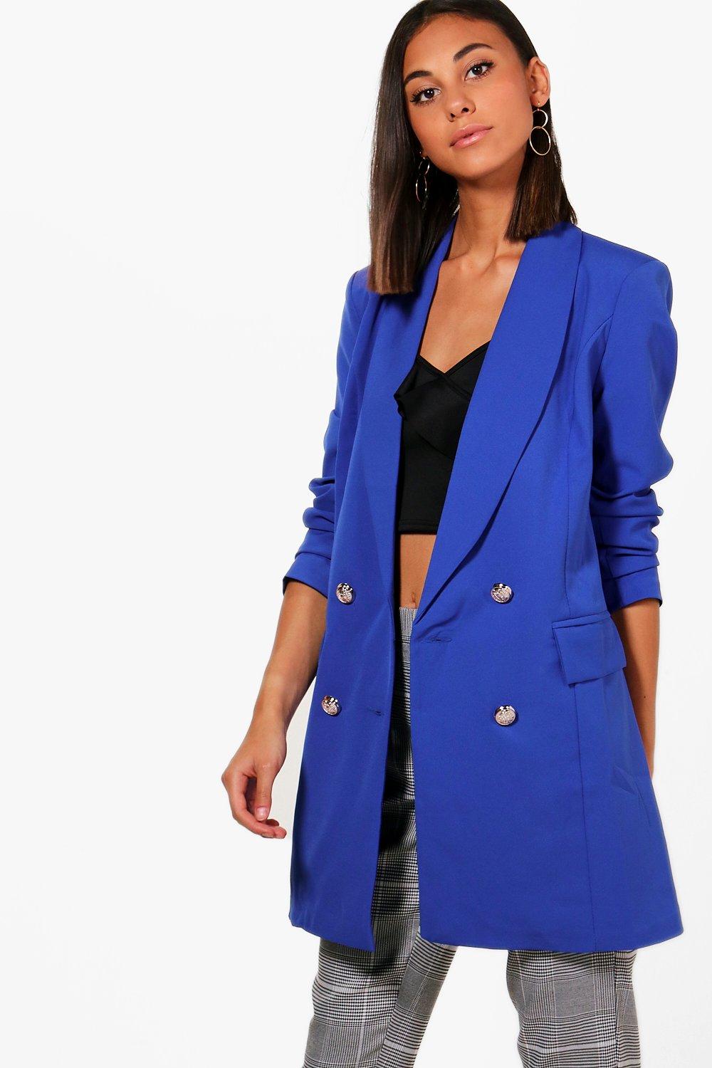 longline blazer coat