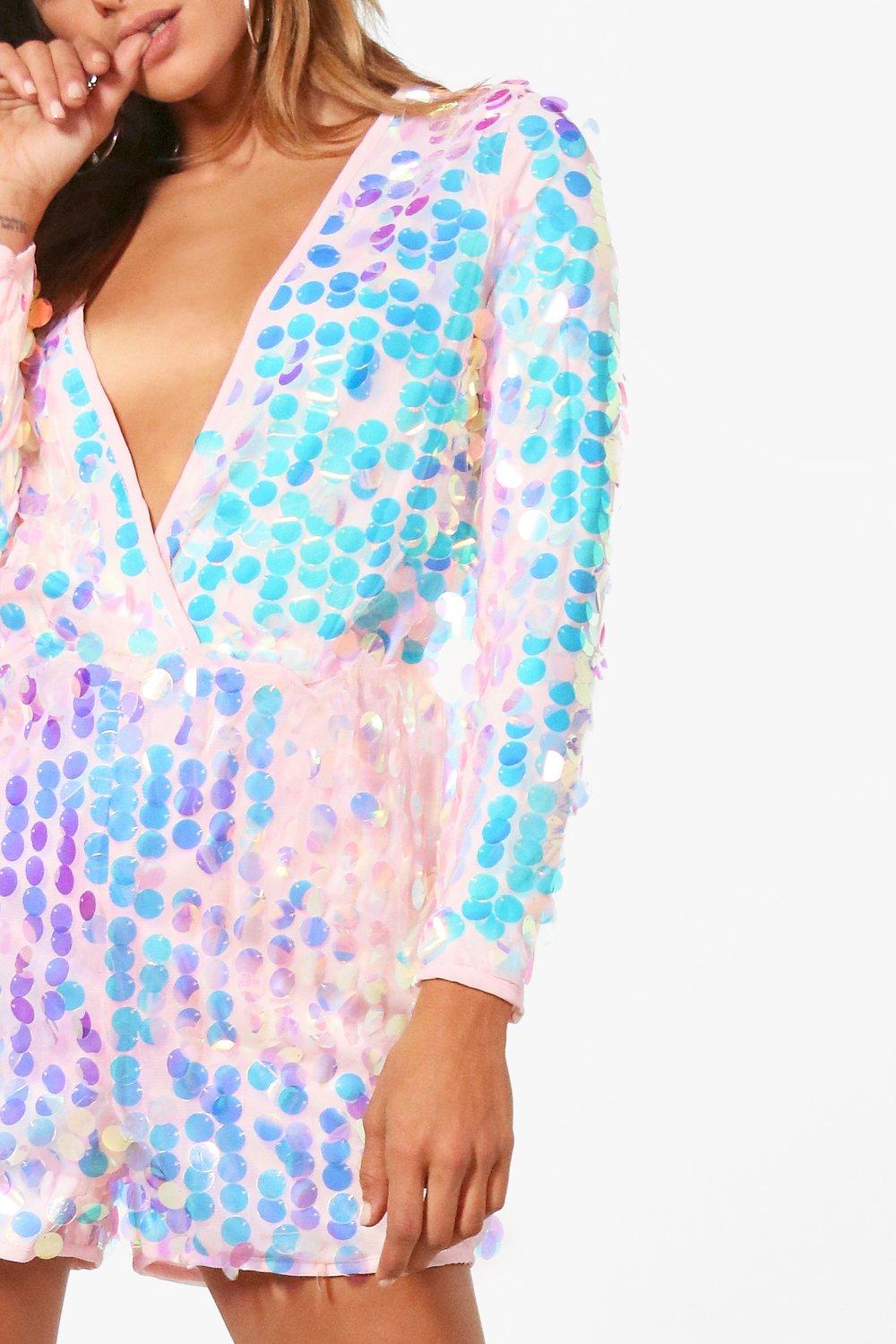 Iridescent playsuit on sale