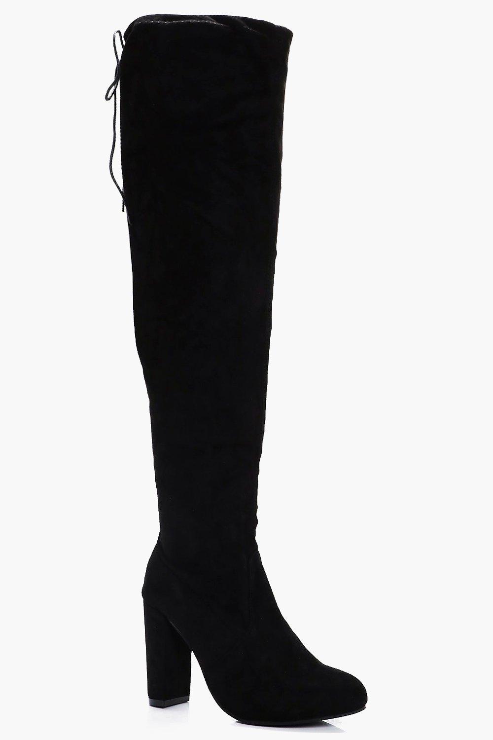 high heel knee high boots uk