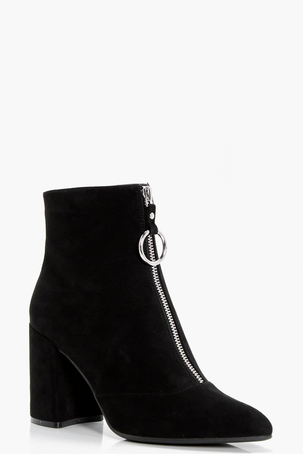 cylinder heel boots
