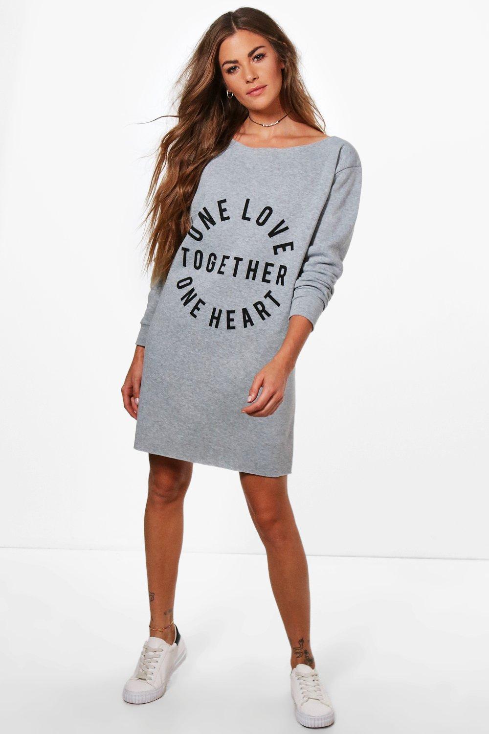 boohoo sweat dress