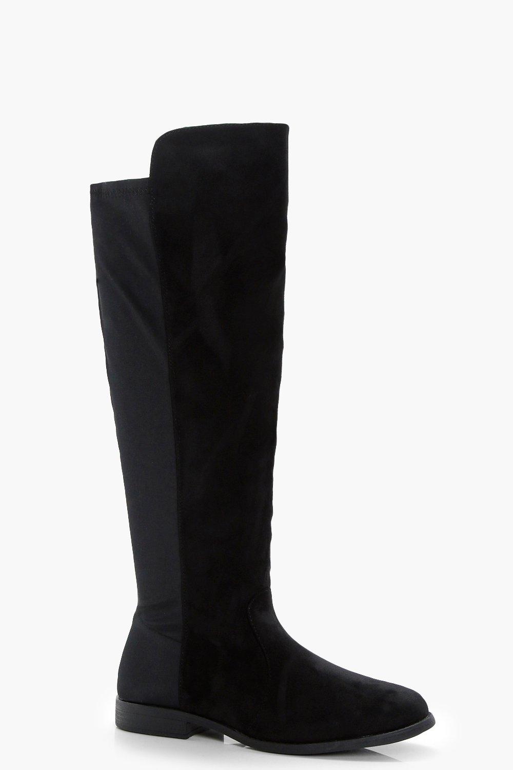 flat stretch boots