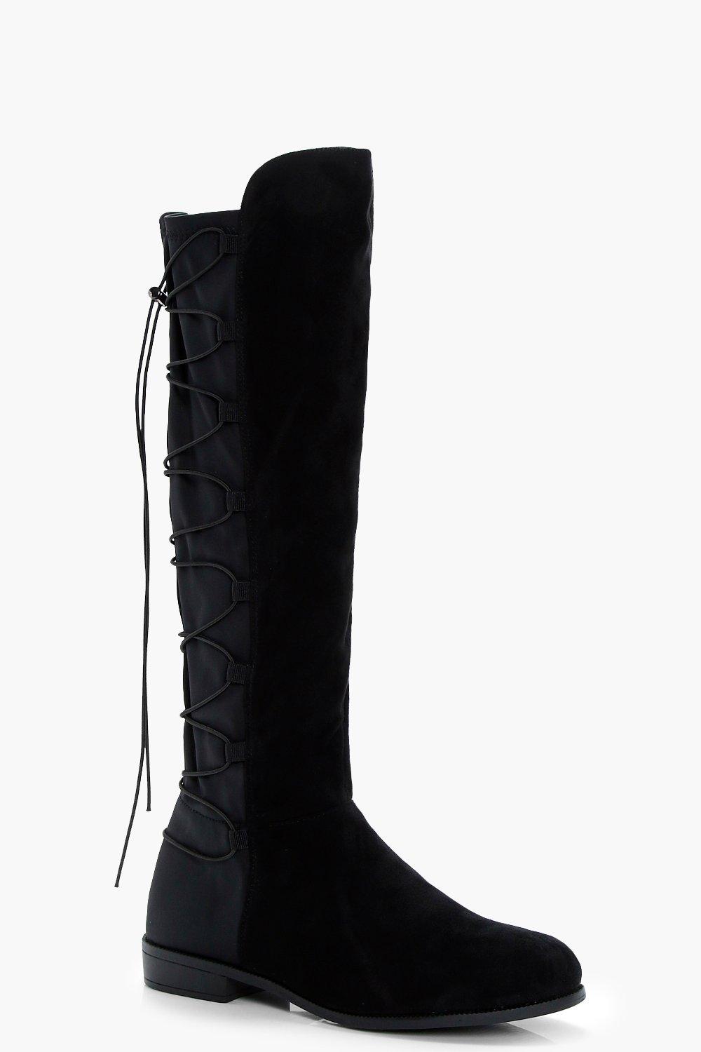 boohoo flat boots