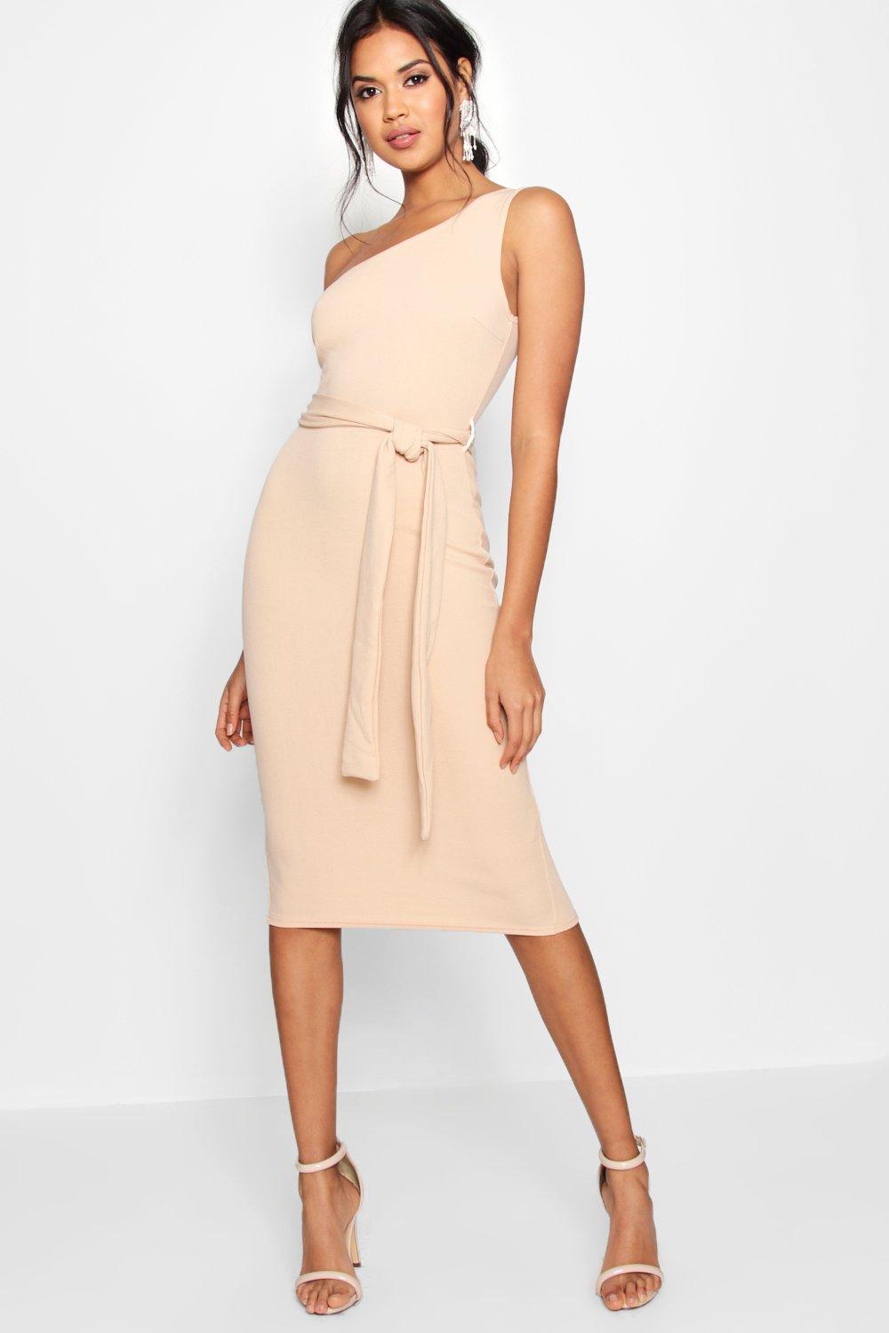 boohoo belted dress