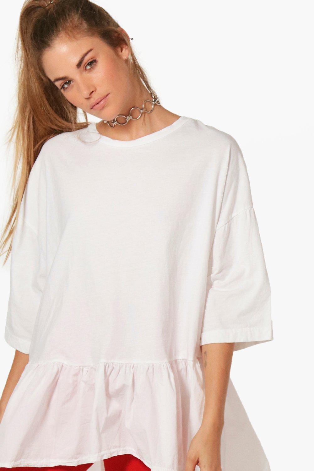 Oversized hot sale peplum top