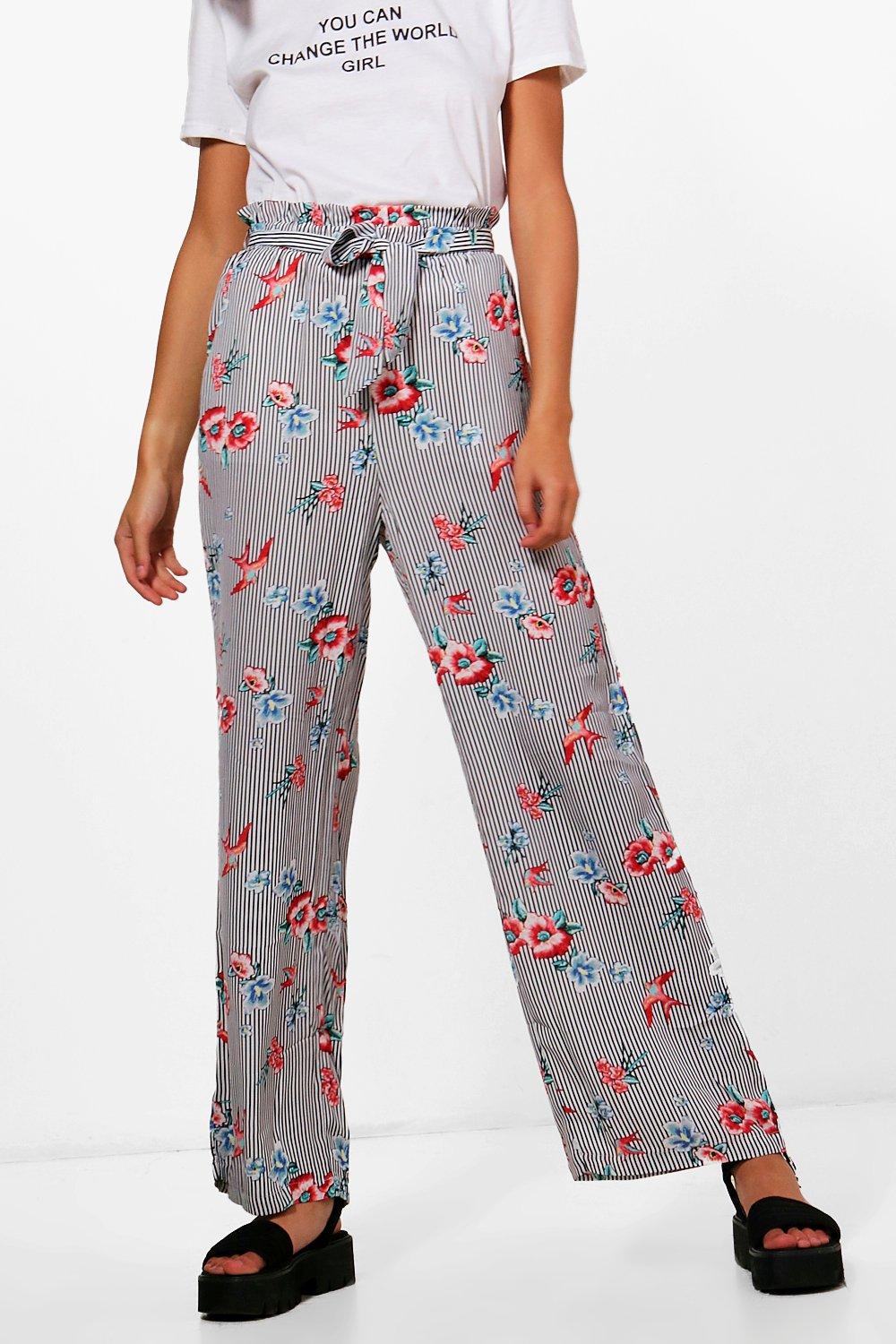 boohoo striped trousers