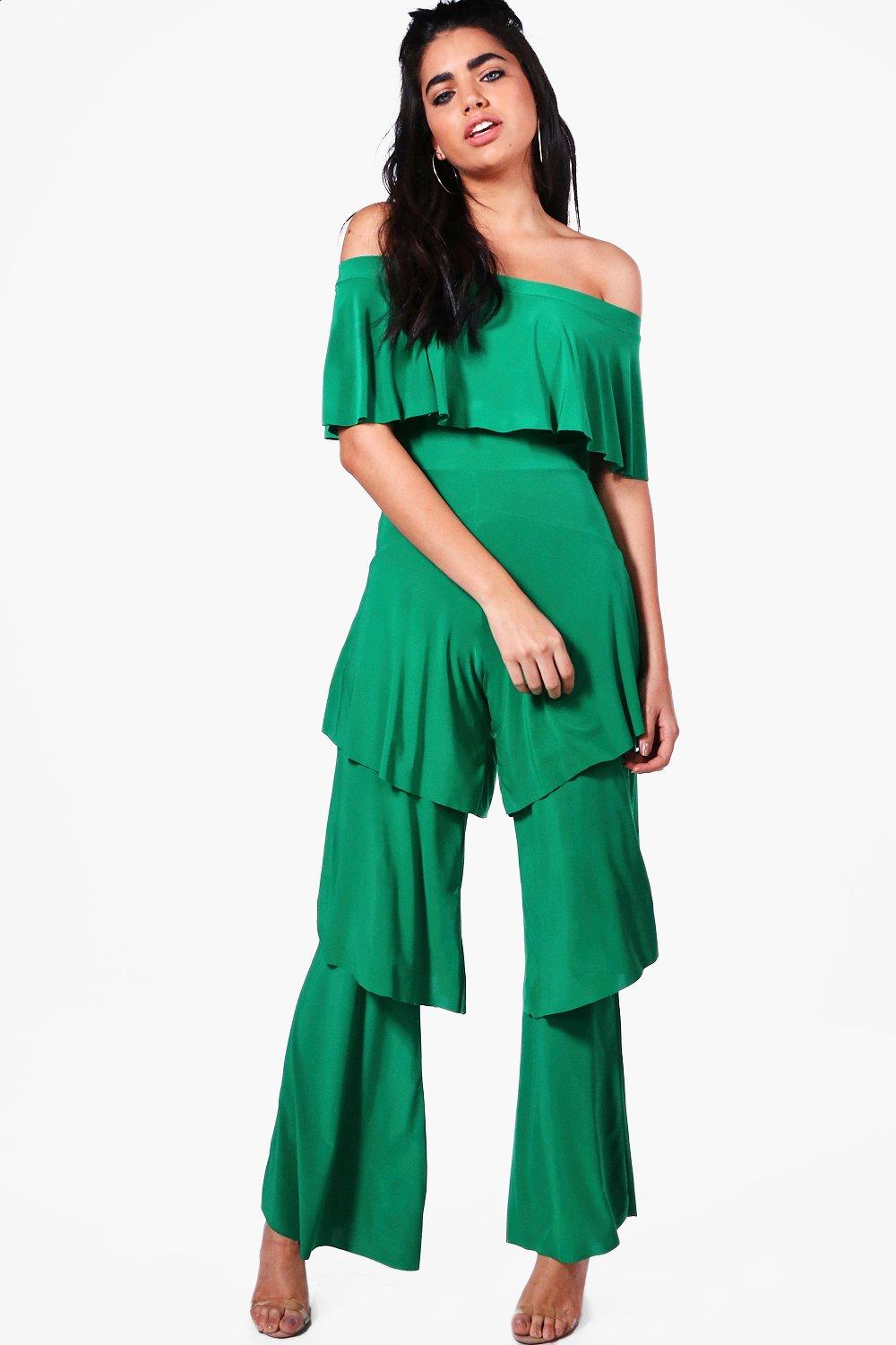 bright green jumpsuit