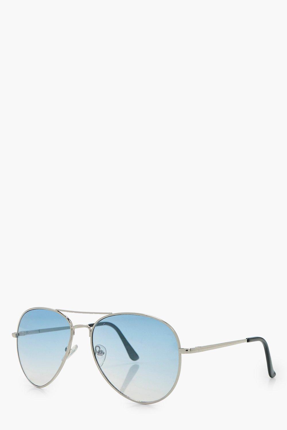 Blue tinted aviators sale