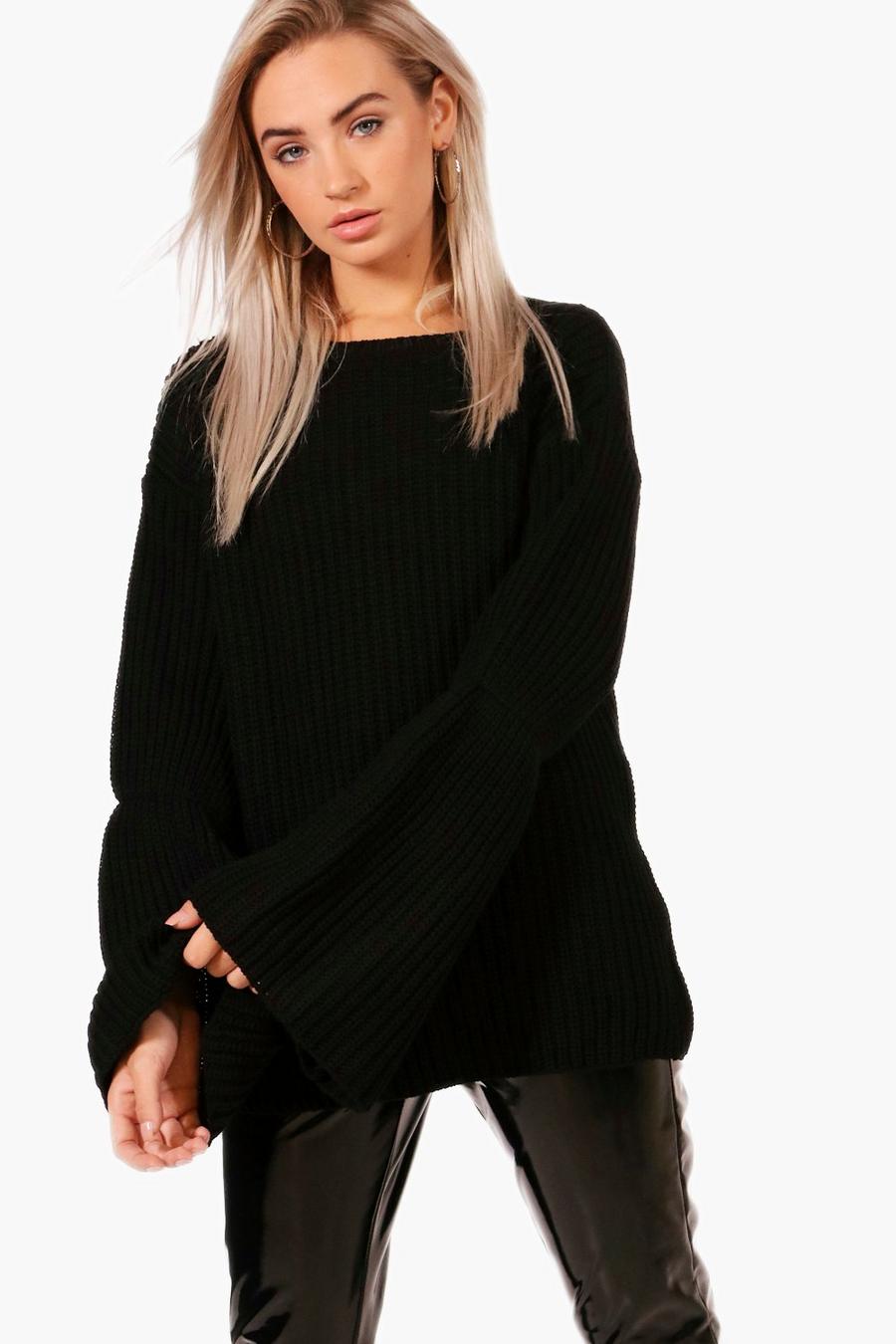 Wide Sleeve Chunky Jumper image number 1