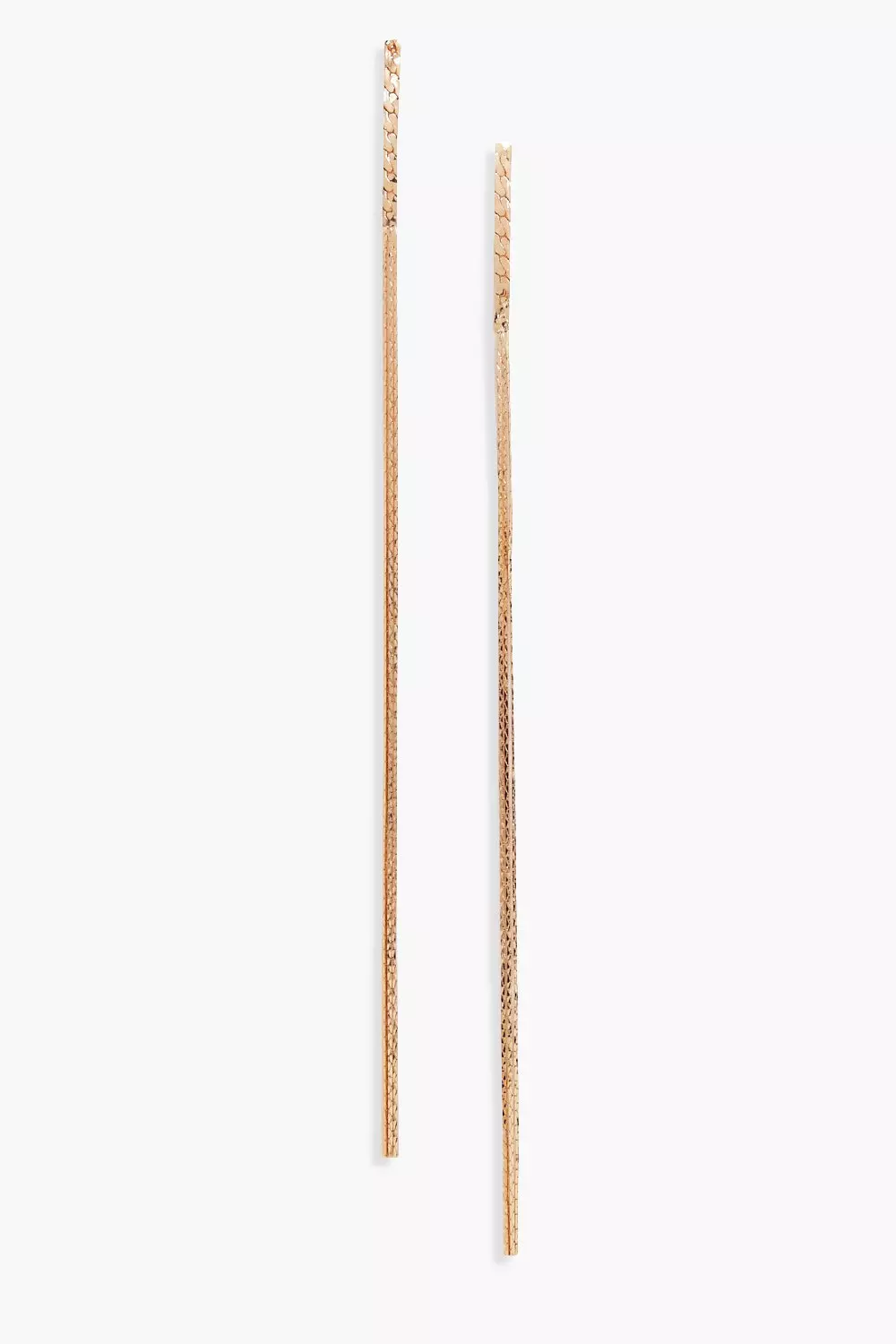 Natalie Extra Long Chain Drop Earrings Boohoo