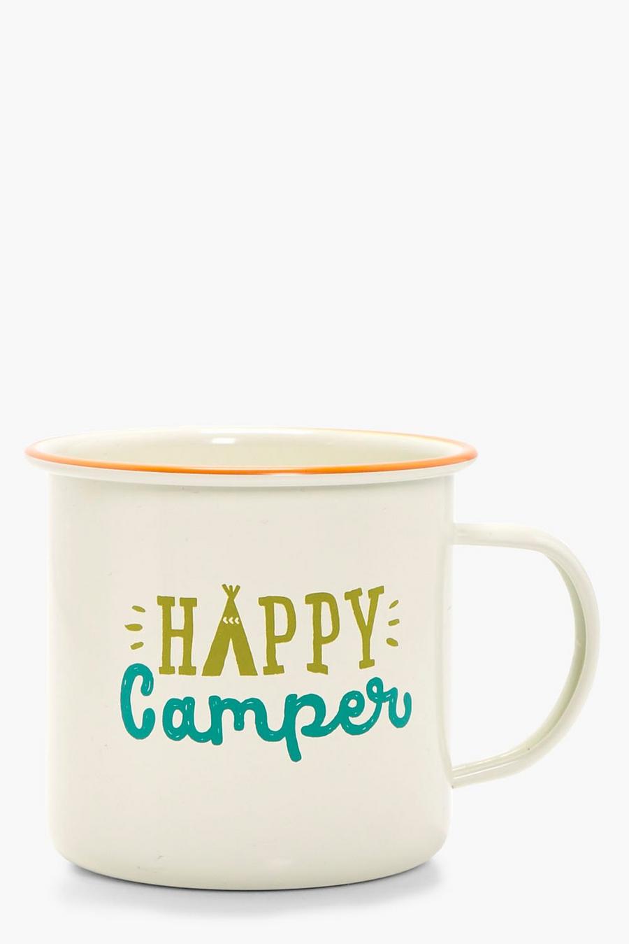 Multi Enamel Festival Mug Happy Camper image number 1